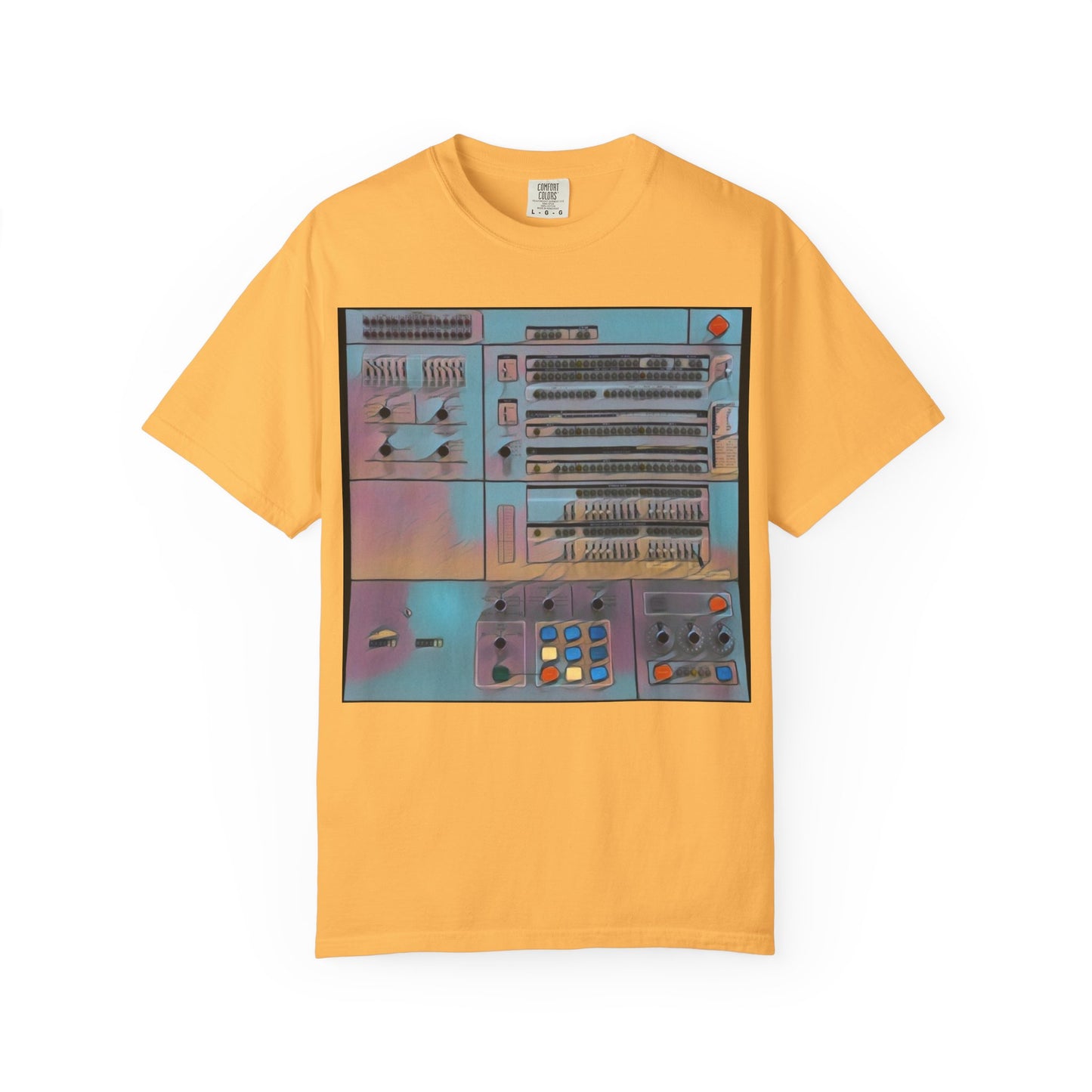 Classic Mainframe Computer Control Panel T-Shirt - Print Art Color