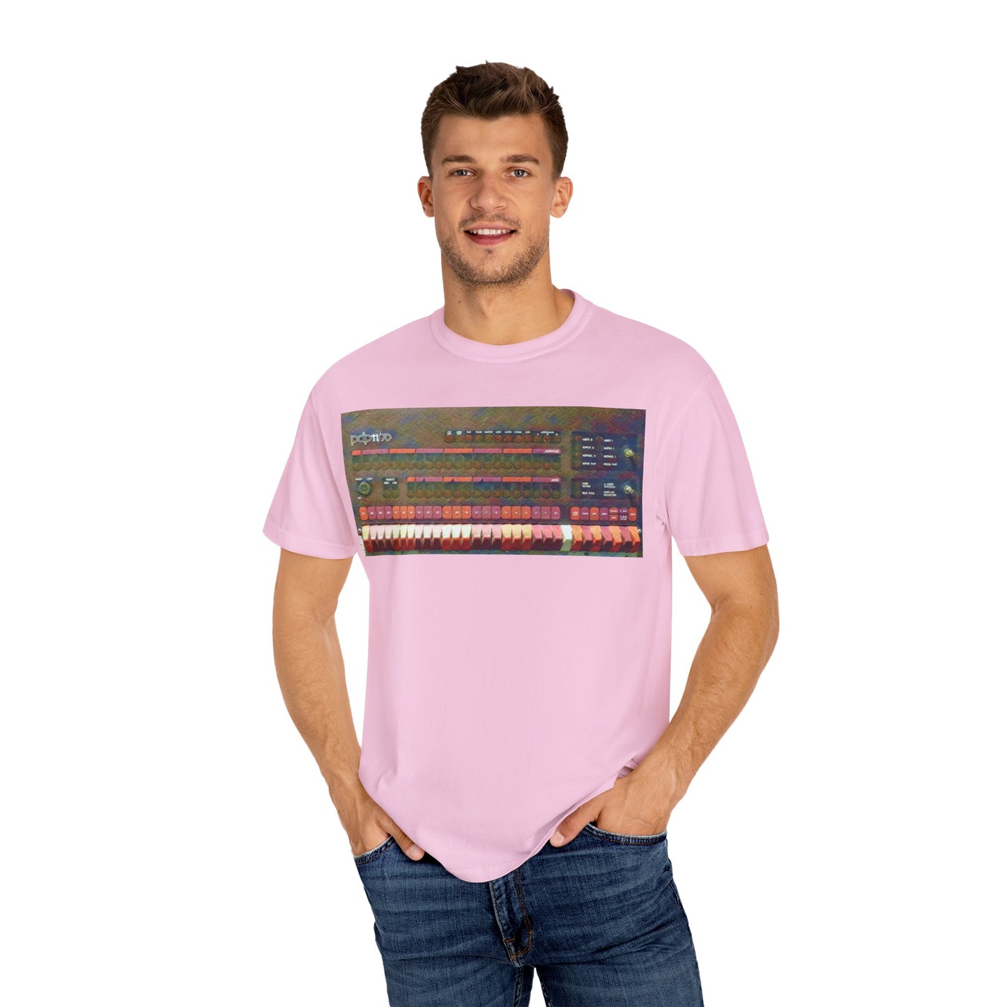 Classic Mini Computer T-Shirt - Paint Art Color