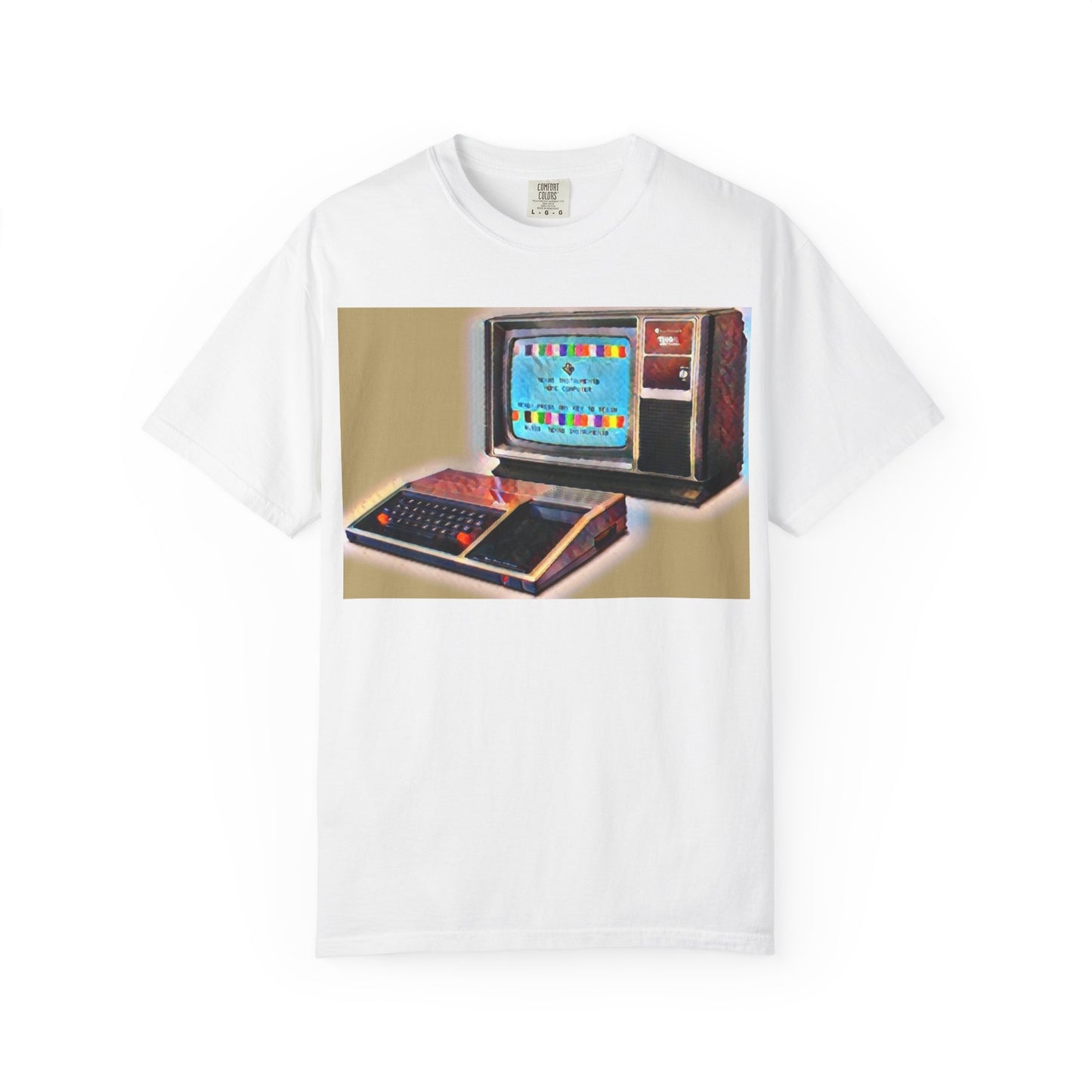 TI 99/4A Home Computer T-Shirt | Water Art Color | Ideal for tech enthusiasts and collectors