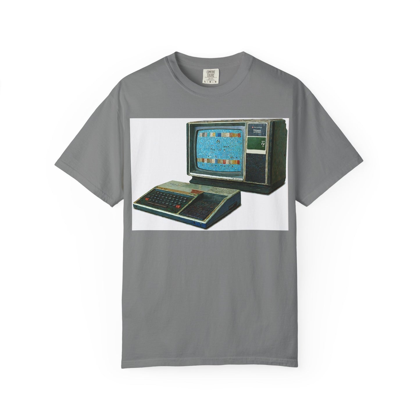 TI 99/4A Home Computer T-Shirt | Mosaic Art Color | Ideal for tech enthusiasts and collectors