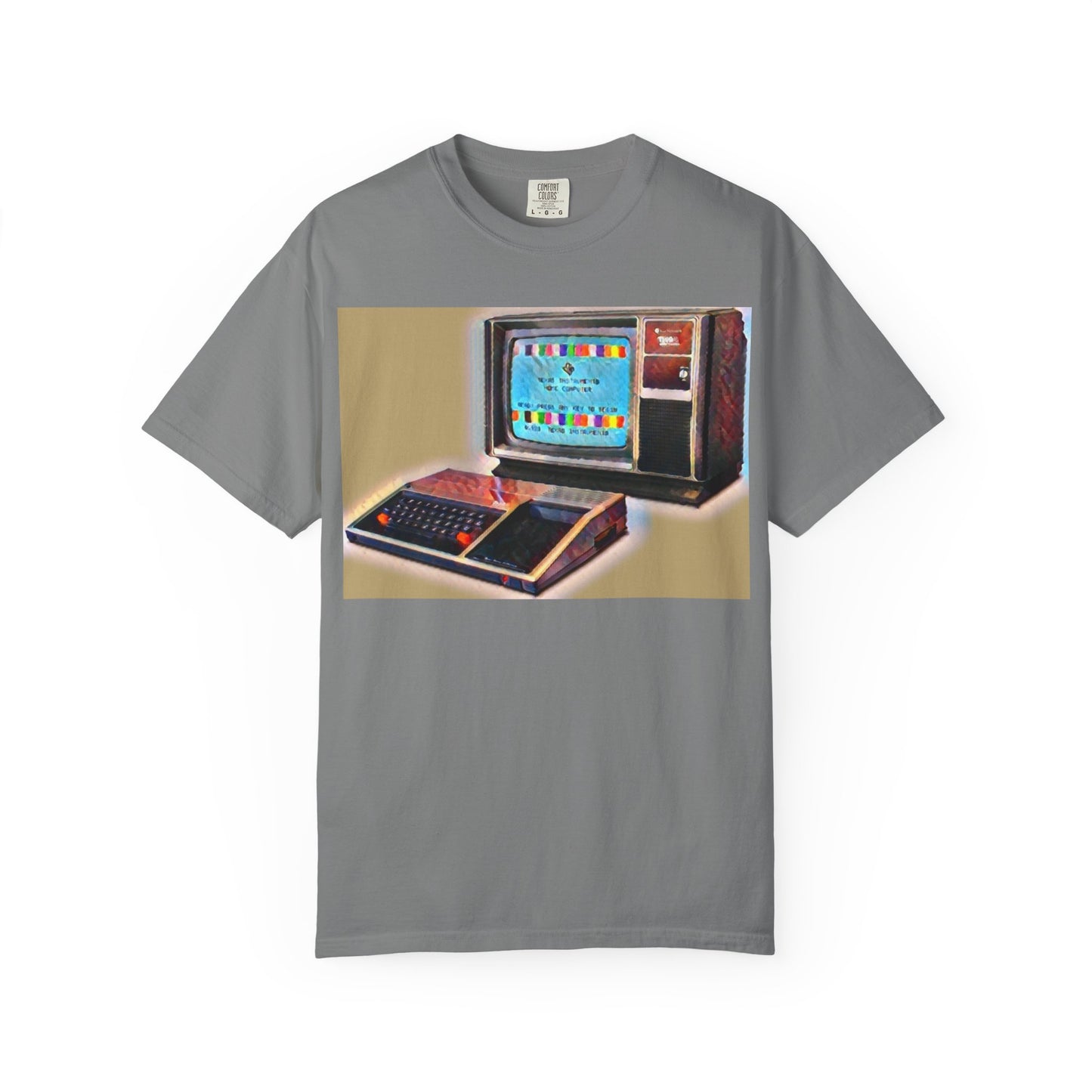 TI 99/4A Home Computer T-Shirt | Water Art Color | Ideal for tech enthusiasts and collectors