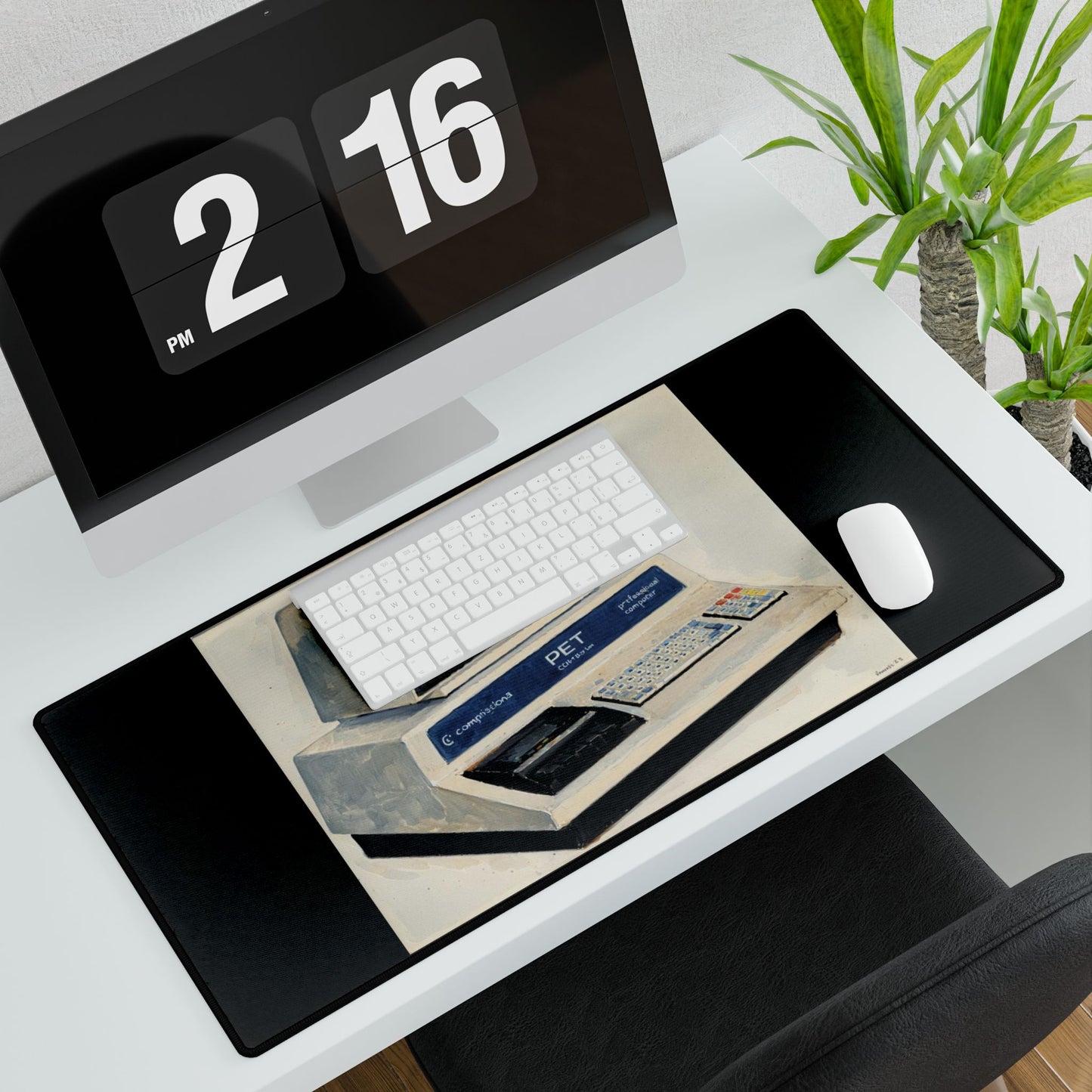 COMMODORE PET Inspired Office Desk Mat, Retro Desk Pad, Unique Workspace Decor, Computer Accessories, Gift for Professionals