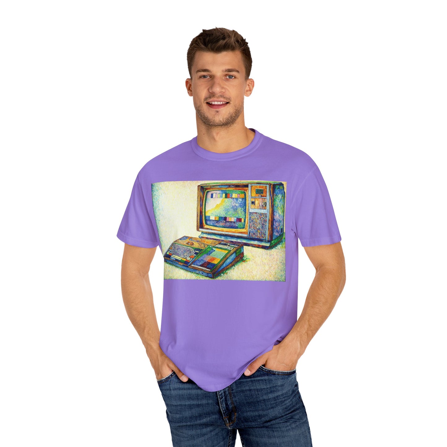 TI 99/4A Home Computer T-Shirt | Pixel Art Color | Ideal for tech enthusiasts and collectors