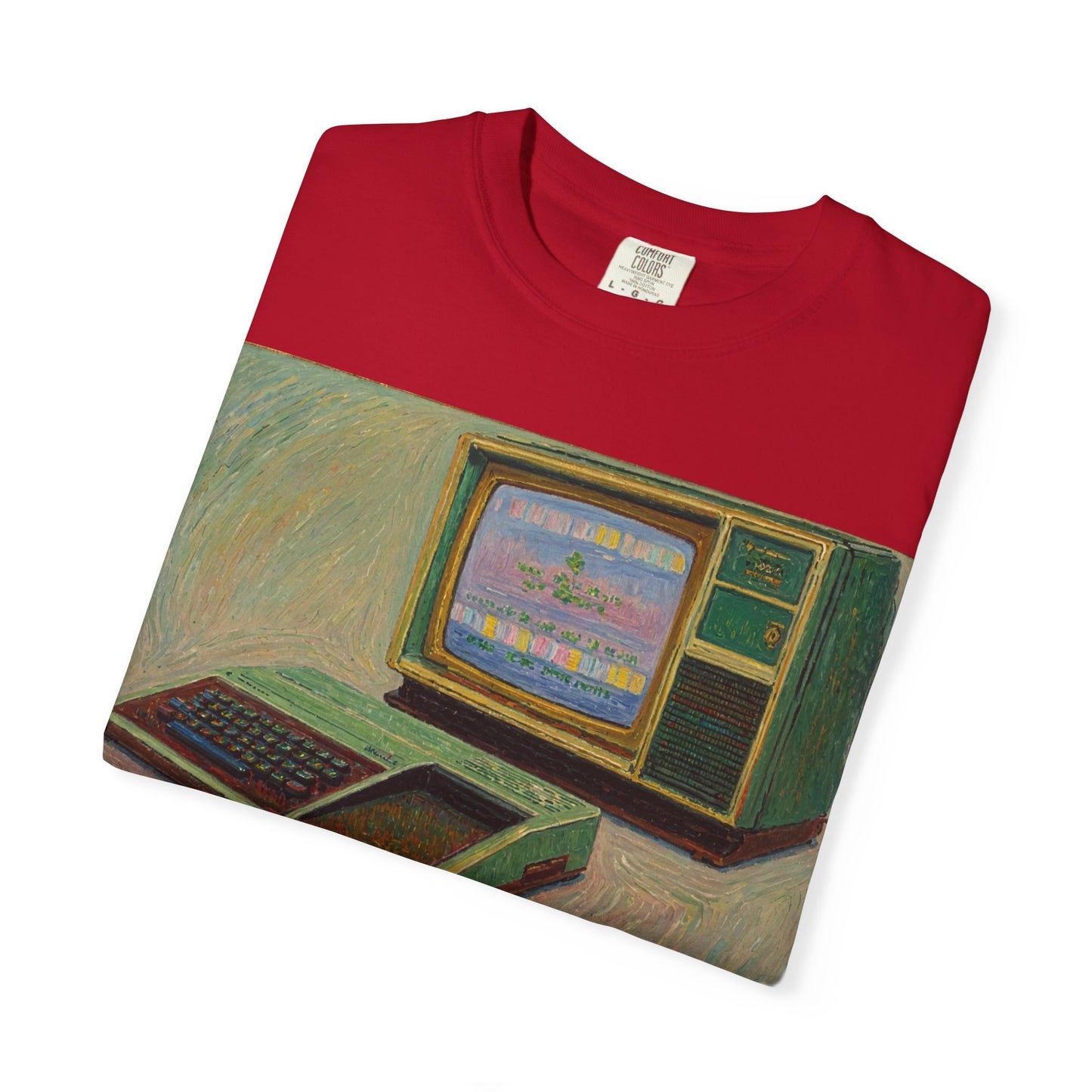 TI 99/4A Home Computer T-Shirt | Oil Art 2 | Ideal for tech enthusiasts and collectors