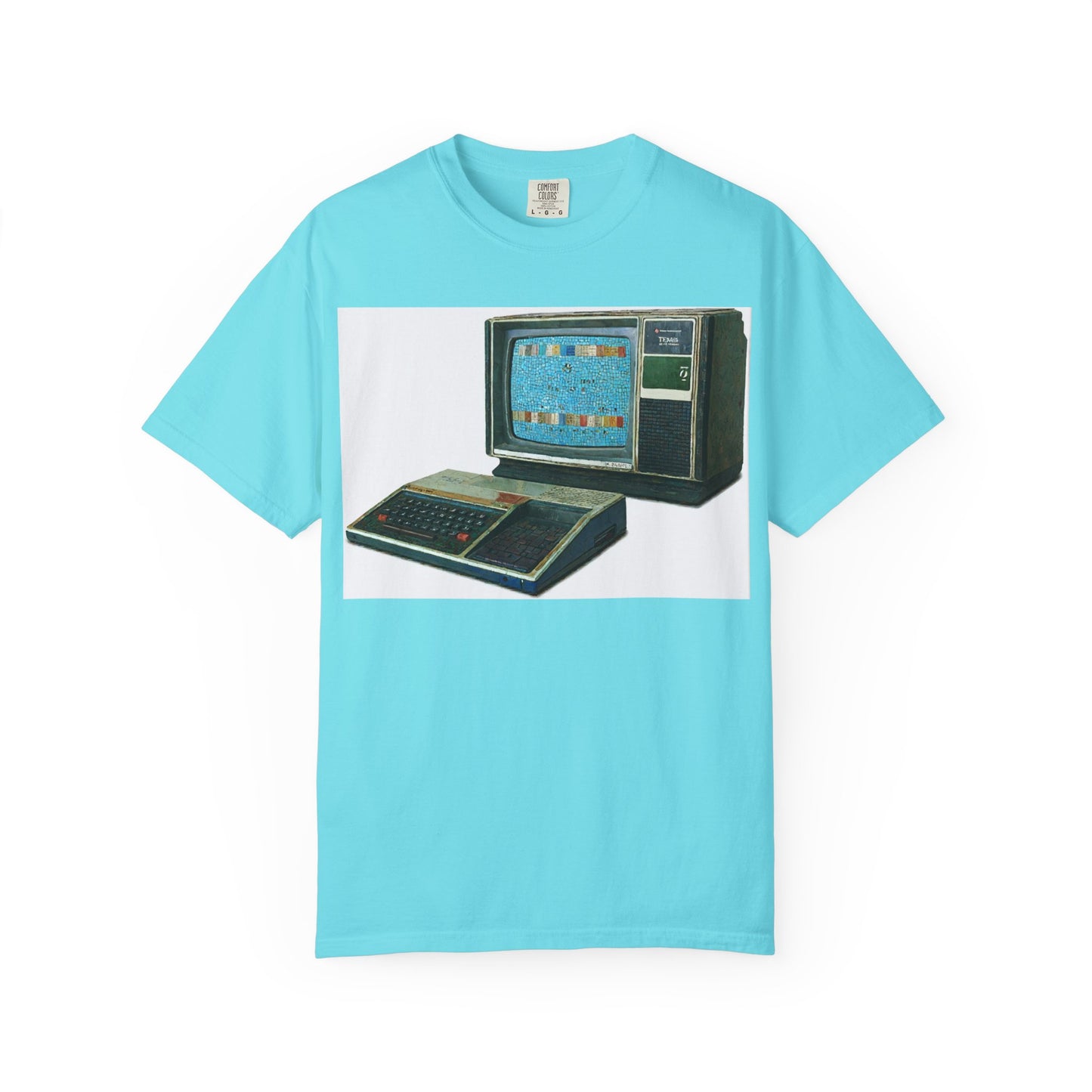 TI 99/4A Home Computer T-Shirt | Mosaic Art Color | Ideal for tech enthusiasts and collectors
