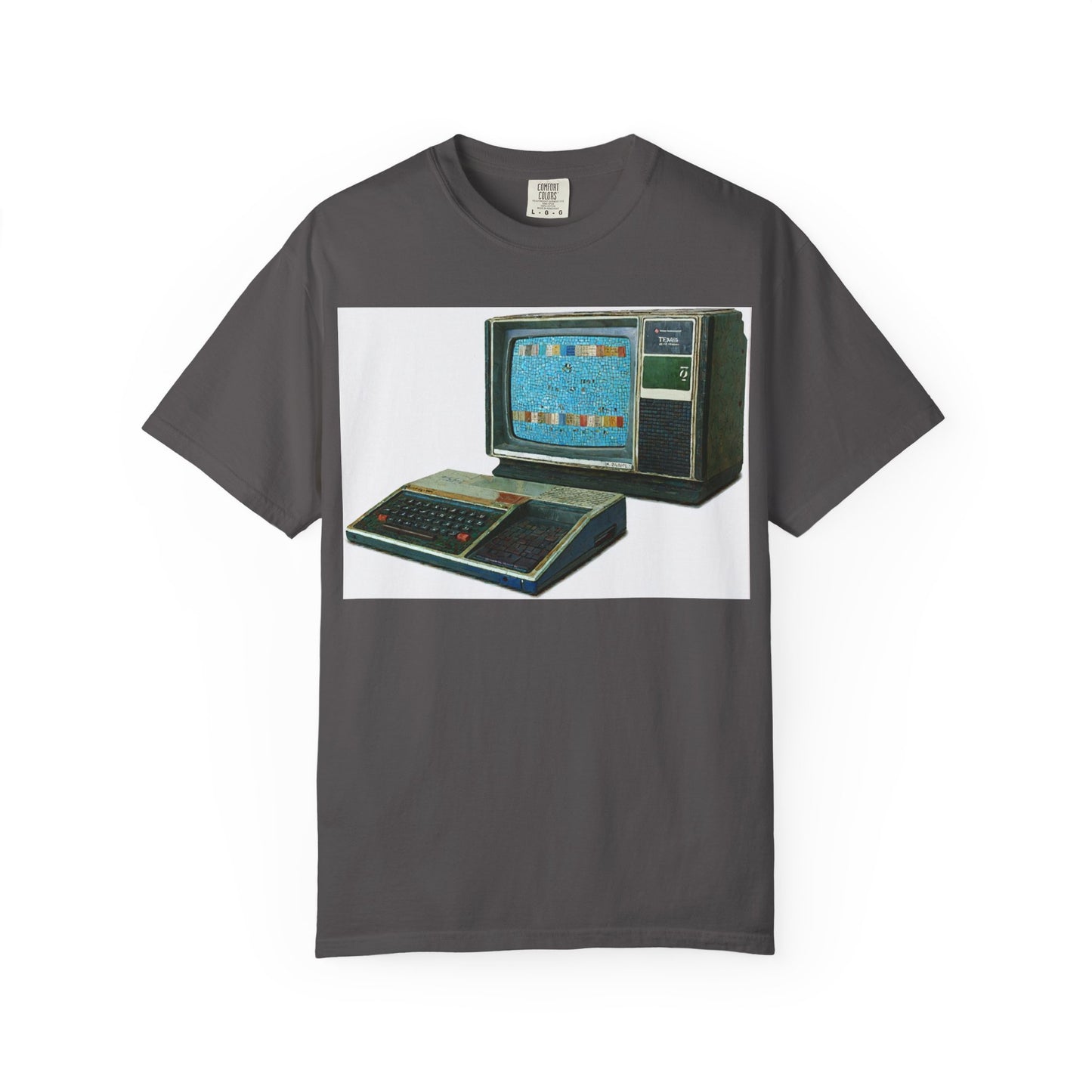 TI 99/4A Home Computer T-Shirt | Mosaic Art Color | Ideal for tech enthusiasts and collectors
