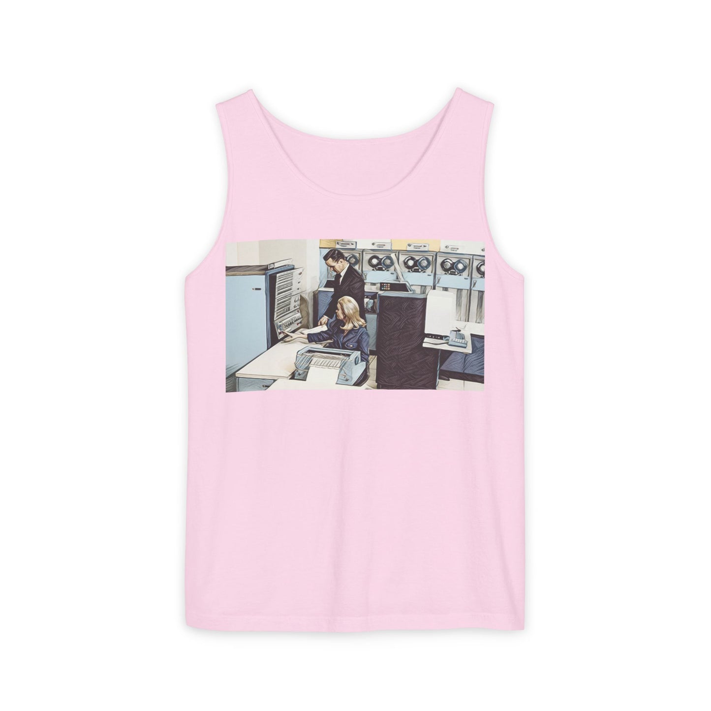 Mainframe Inspired Tank Top | Unisex Retro Graphic Tee for Tech Lovers, Summer Fashion, Gift for Nerds, Festival Wear, 80s Style