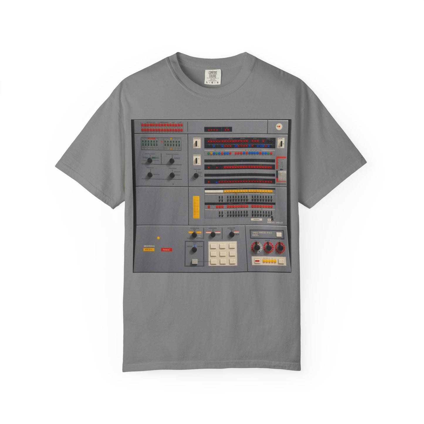 Classic Mainframe Computer Control Panel T-Shirt - Pixel Art Color
