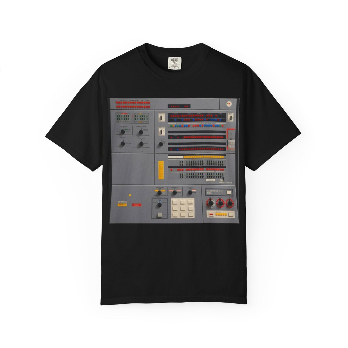 Classic Mainframe Computer Control Panel T-Shirt - Pixel Art Color