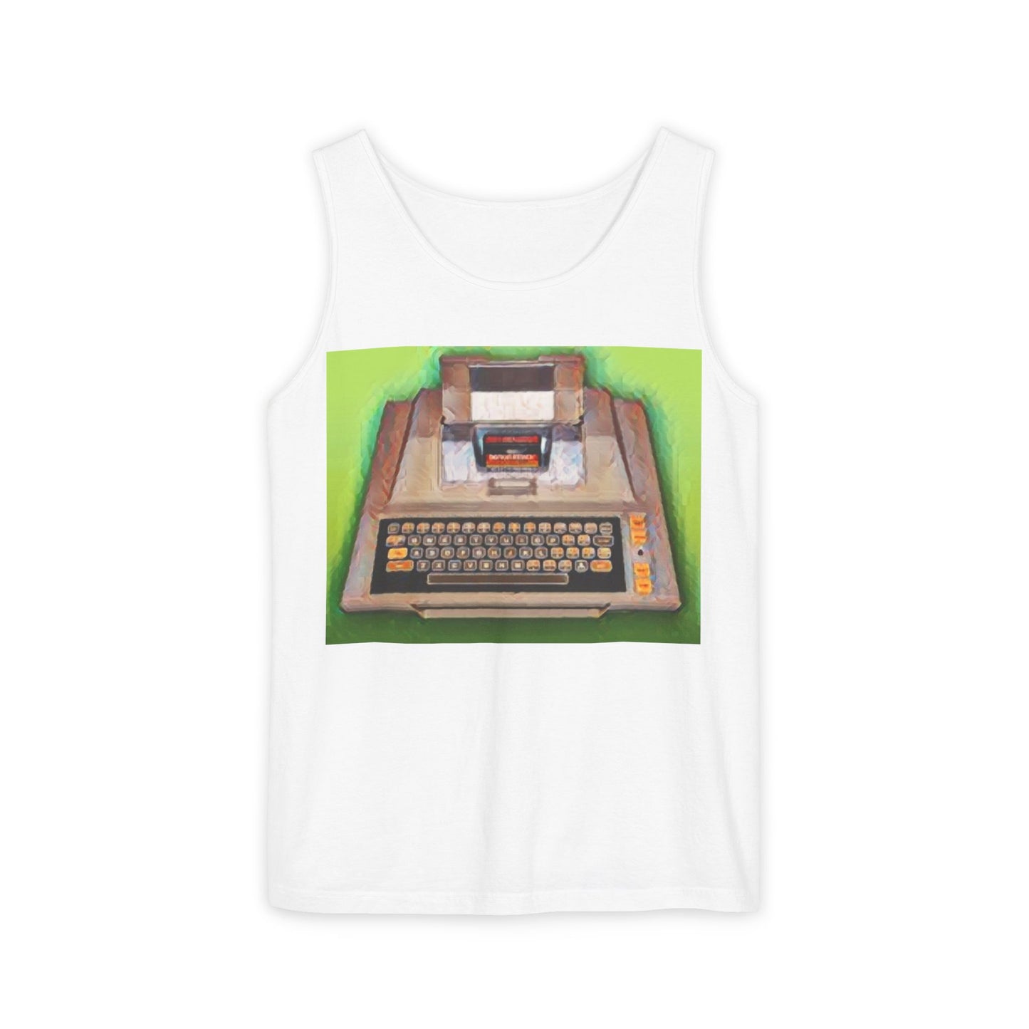 Classic 8 Bit Home Computer Tank Top | Unisex Retro Graphic Tee for Tech Lovers, Summer Fashion, Gift for Nerds, Festival Wear, 80s Style