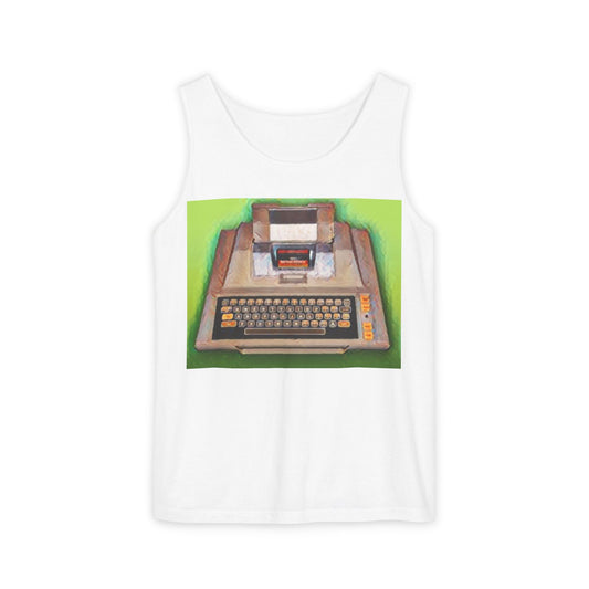 Classic 8 Bit Home Computer Tank Top | Unisex Retro Graphic Tee for Tech Lovers, Summer Fashion, Gift for Nerds, Festival Wear, 80s Style