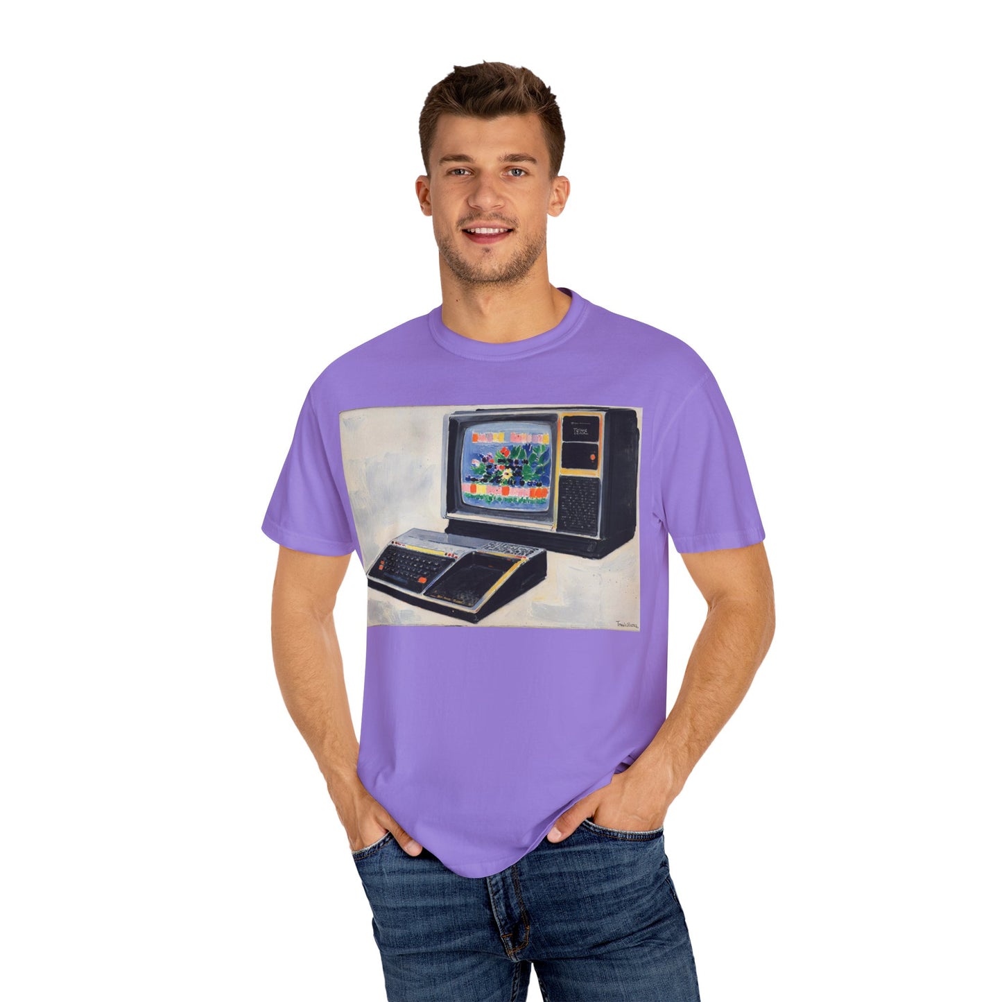 TI 99/4A Home Computer T-Shirt | Canvas Art Color | Ideal for tech enthusiasts and collectors
