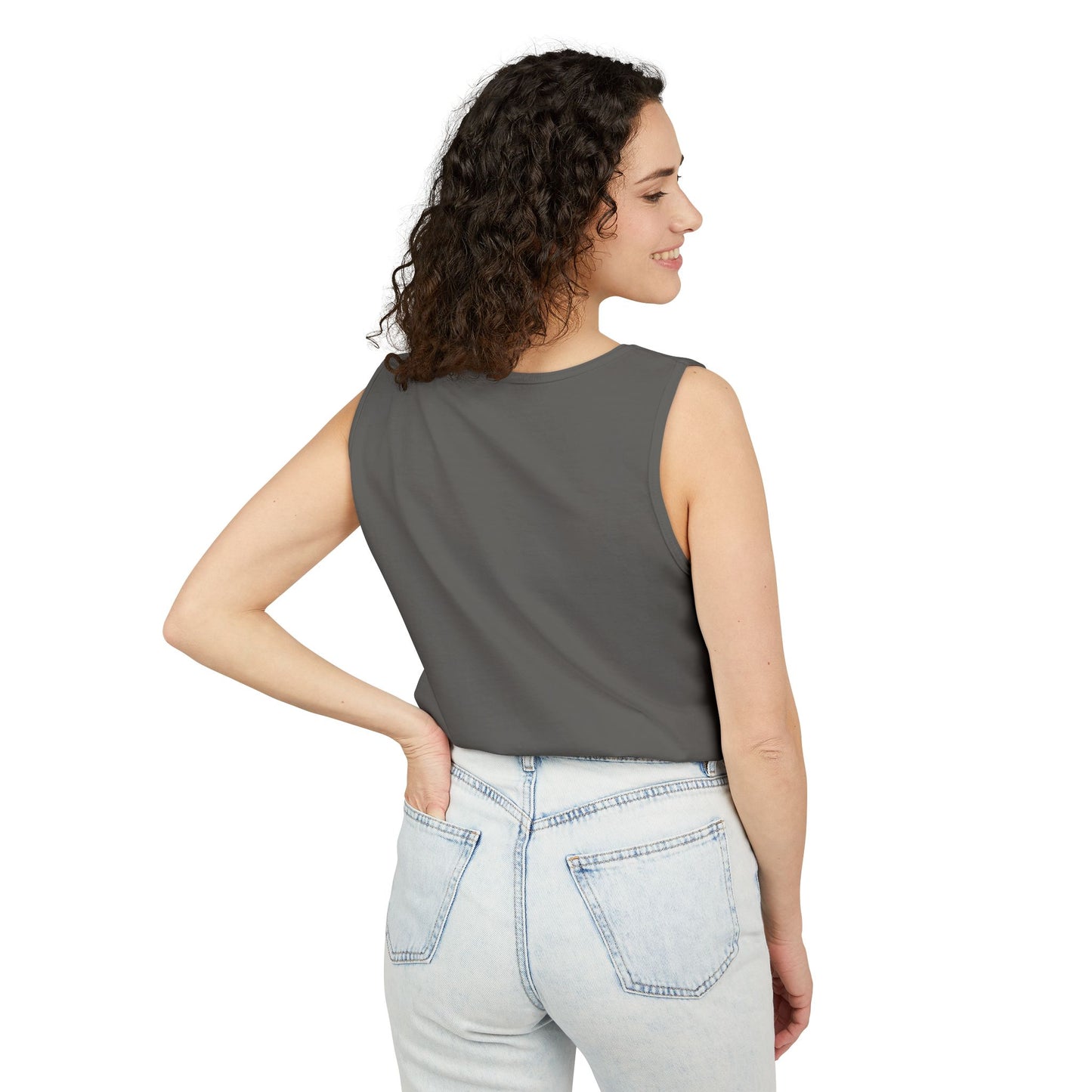 Classic 8 bit home computer inspired Tank Top | Monochrome Art | Unisex Retro Graphic Tee for Tech Lovers, Summer Fashion, Gift for Nerds, Festival Wear, 80s Style