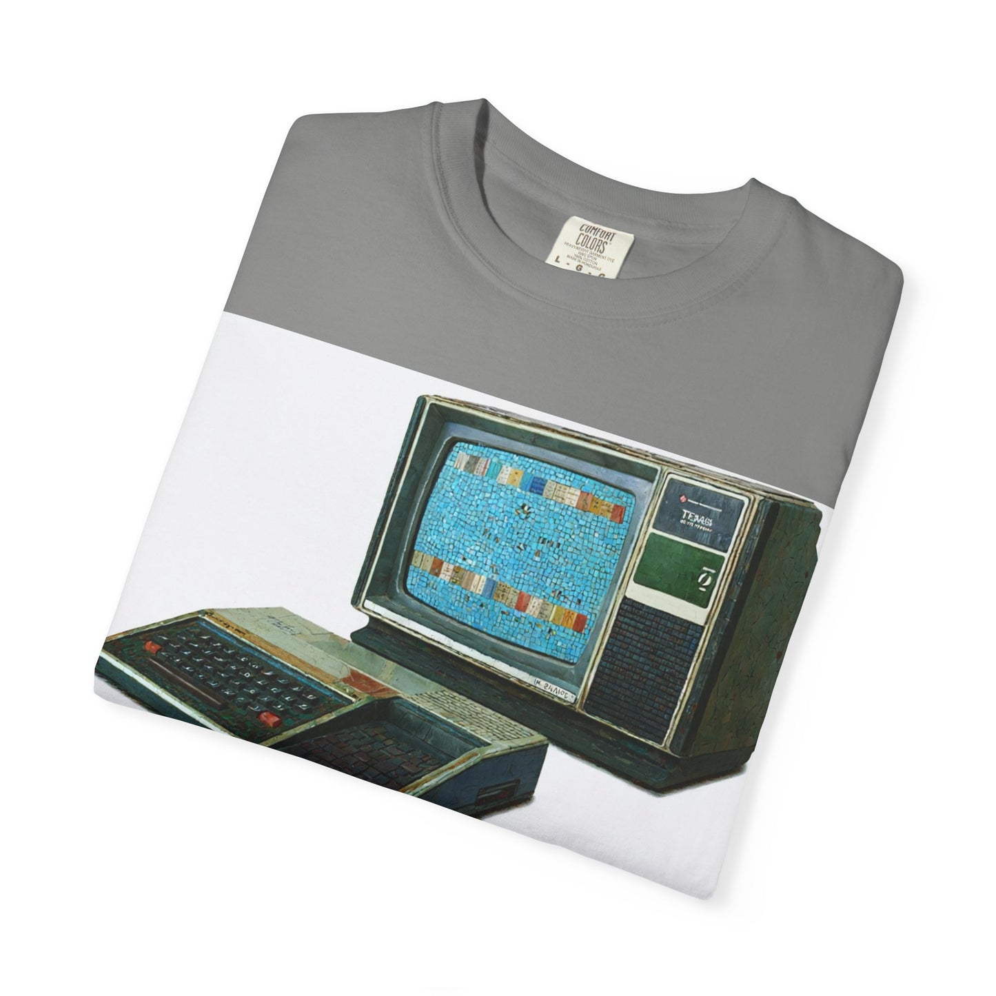 TI 99/4A Home Computer T-Shirt | Mosaic Art Color | Ideal for tech enthusiasts and collectors