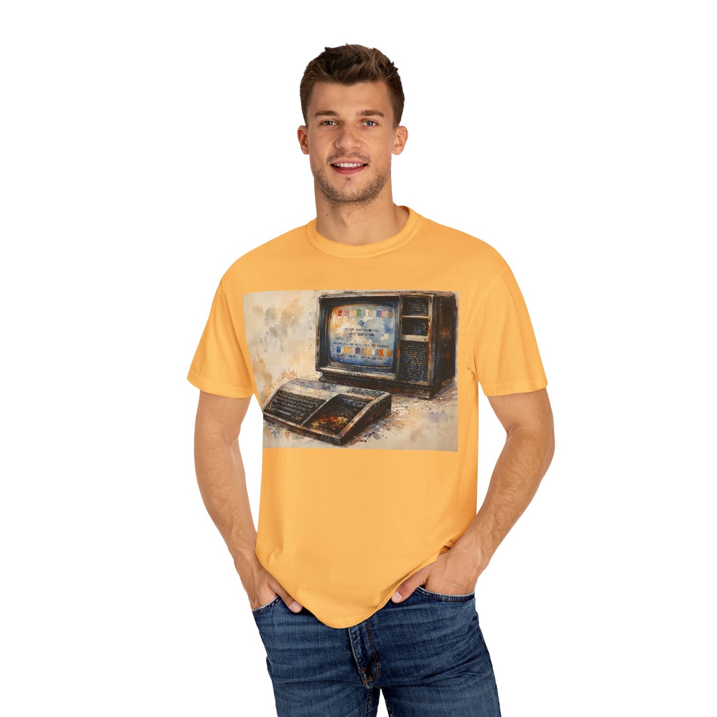 TI 99/4A Home Computer T-Shirt | Oil Art Color | Ideal for tech enthusiasts and collectors