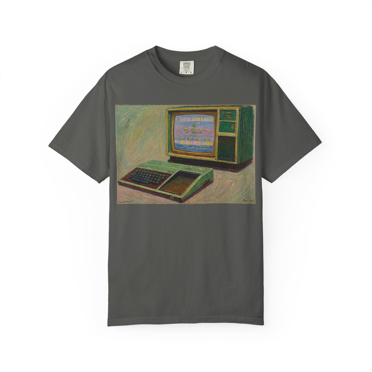 TI 99/4A Home Computer T-Shirt | Oil Art 2 | Ideal for tech enthusiasts and collectors