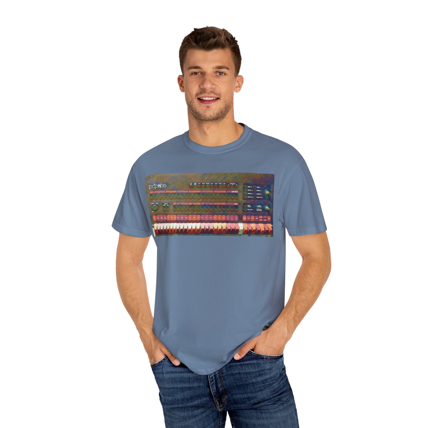 Classic Mini Computer T-Shirt - Paint Art Color