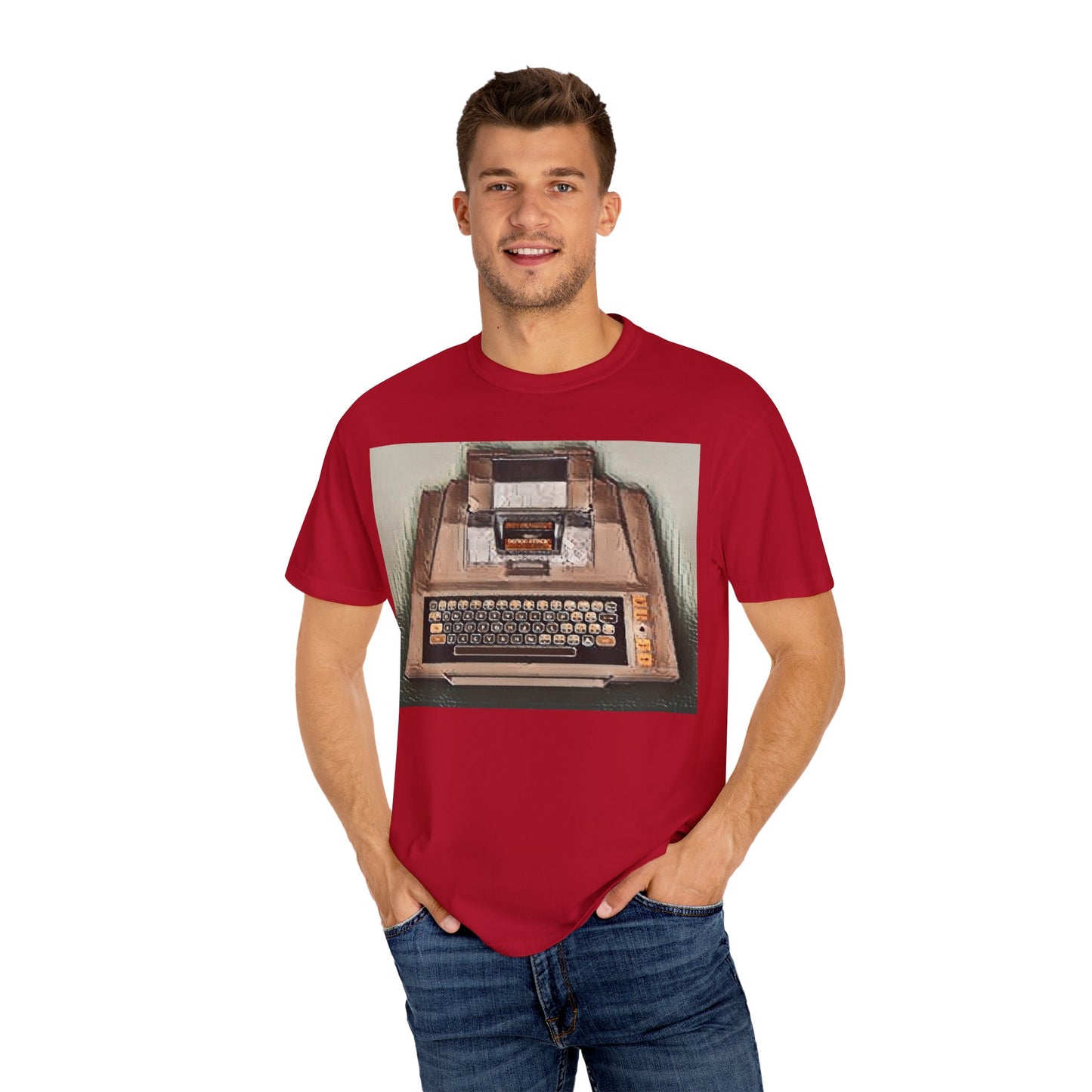Classic 8 Bit Home Entertainment System T-Shirt in Print Art Color | Ideal for tech enthusiasts and collectors