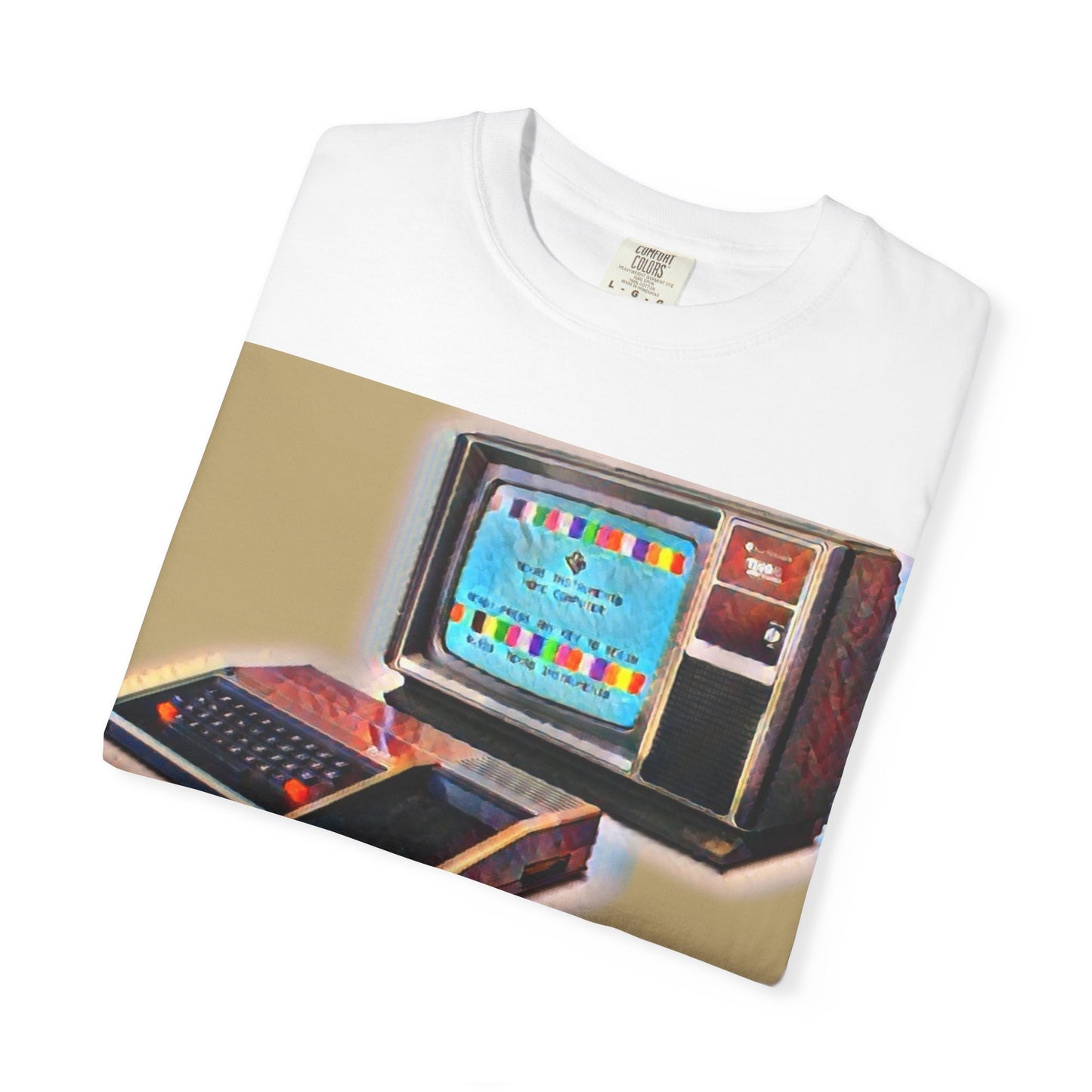 TI 99/4A Home Computer T-Shirt | Water Art Color | Ideal for tech enthusiasts and collectors