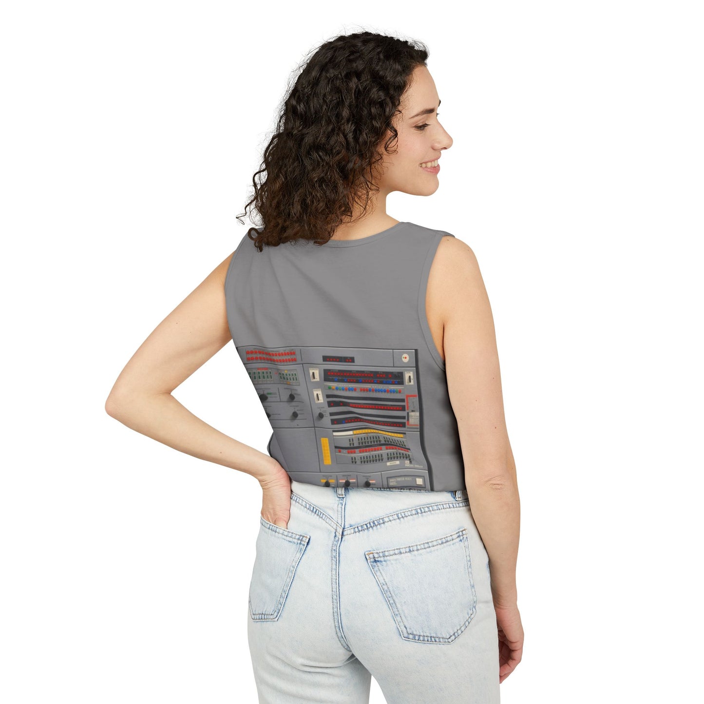 Mainframe Inspired #2 Tank Top | Unisex Retro Graphic Tee for Tech Lovers, Summer Fashion, Gift for Nerds, Festival Wear, 80s Style