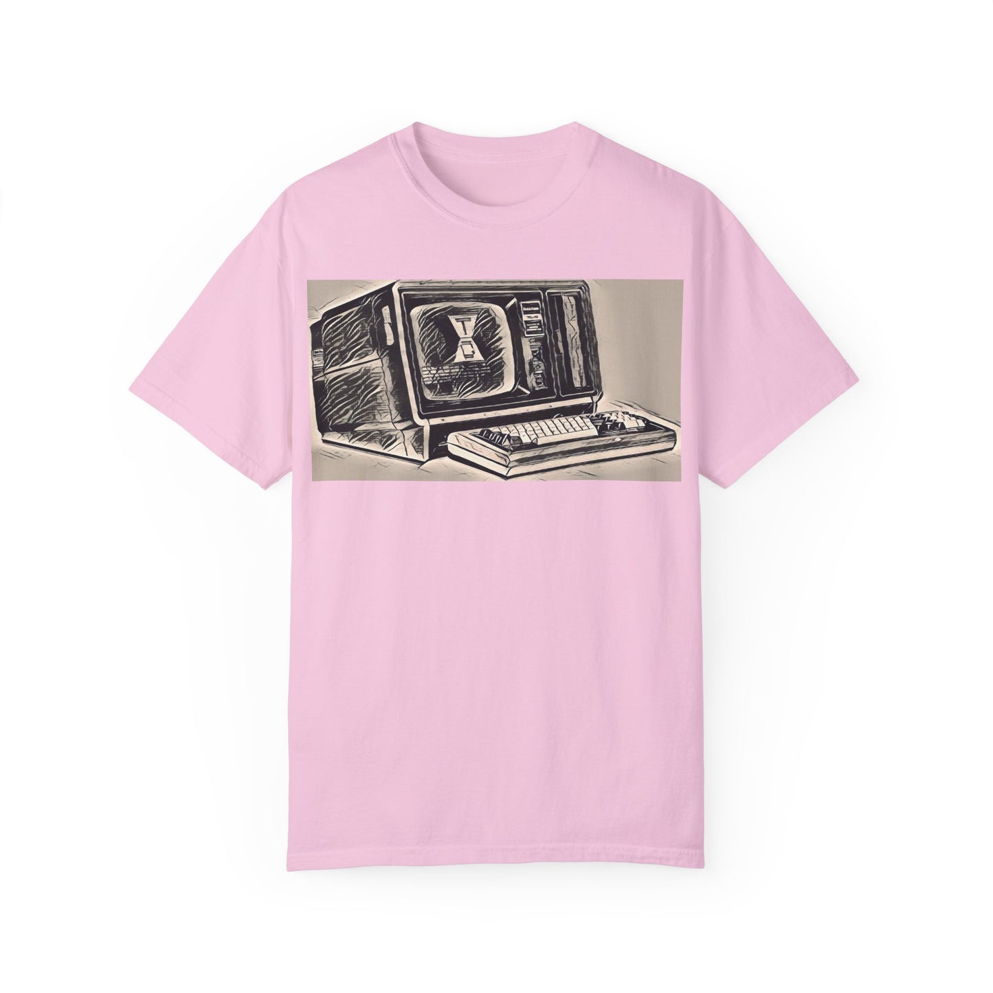 Classic Business Machine With Floppy Disk Bay T-Shirt - Ink Art Monochrome