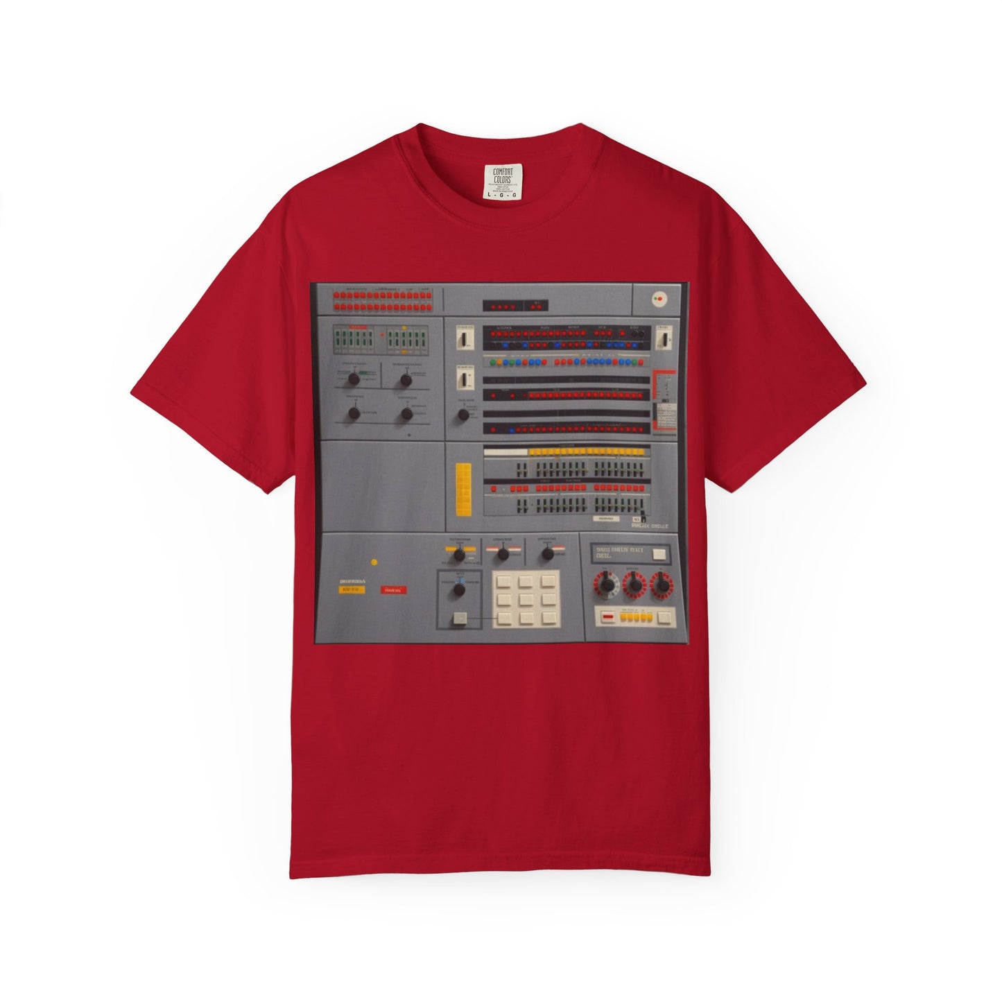 Classic Mainframe Computer Control Panel T-Shirt - Pixel Art Color