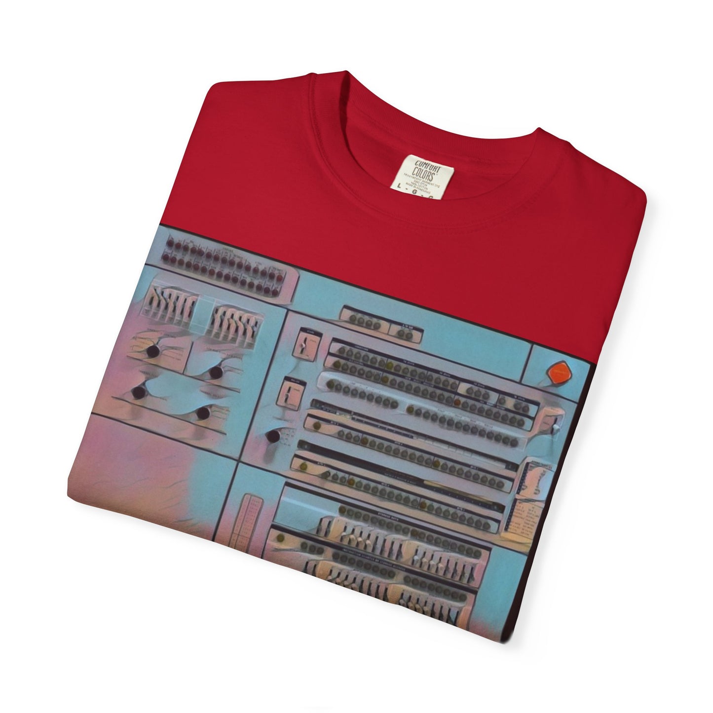 Classic Mainframe Computer Control Panel T-Shirt - Print Art Color