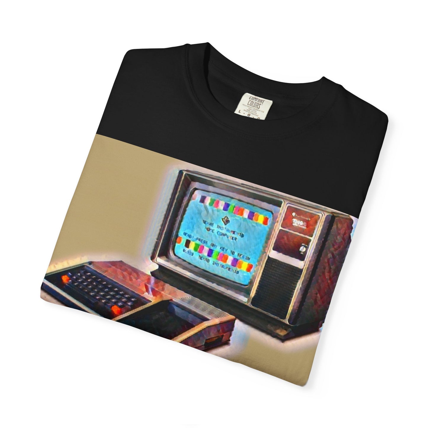 TI 99/4A Home Computer T-Shirt | Water Art Color | Ideal for tech enthusiasts and collectors