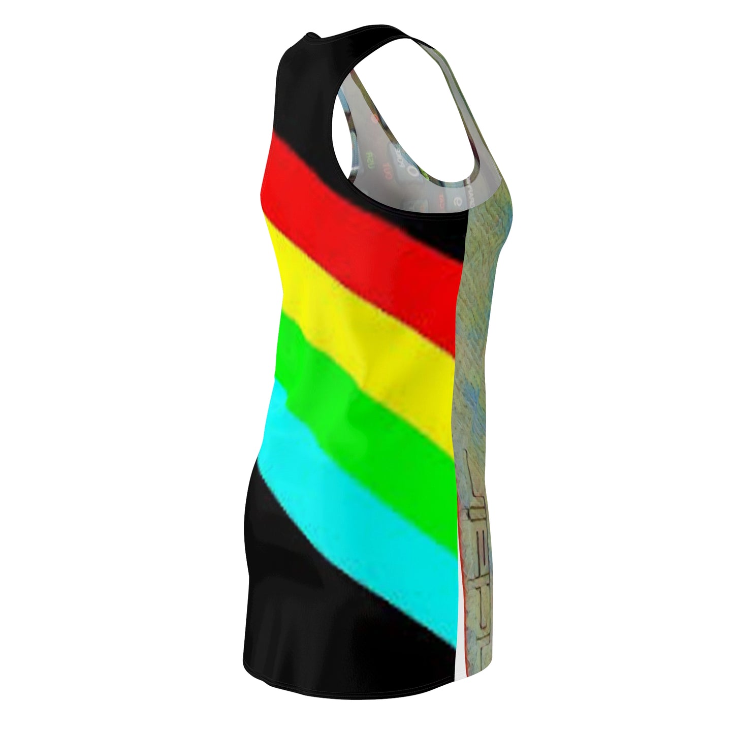 ZX Spectrum Theme Women's Racerback Dress, Tech Lover Dress, Fun Party Dress, Summer Vibes Dress, Festival Outfit, Unique Gift
