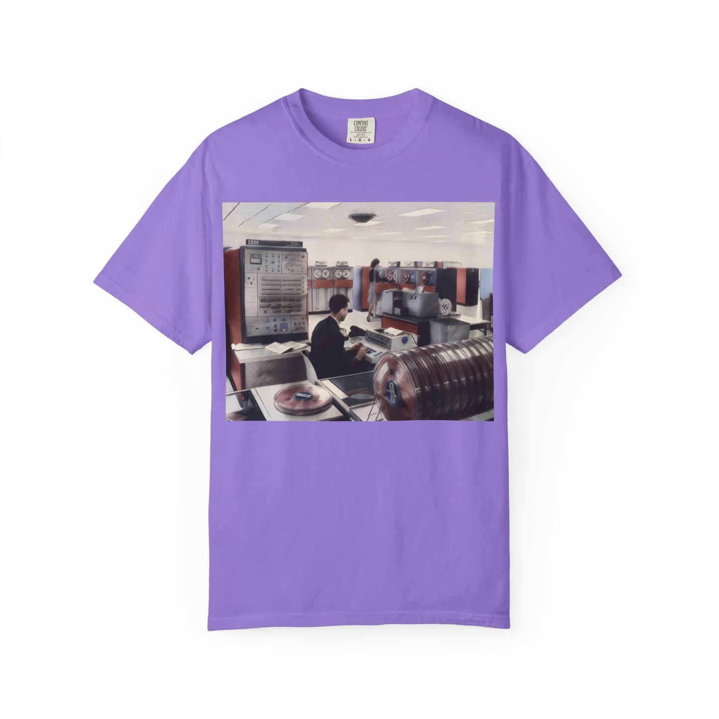 Classic Mainframe Computer T-Shirt - Ink Art Color