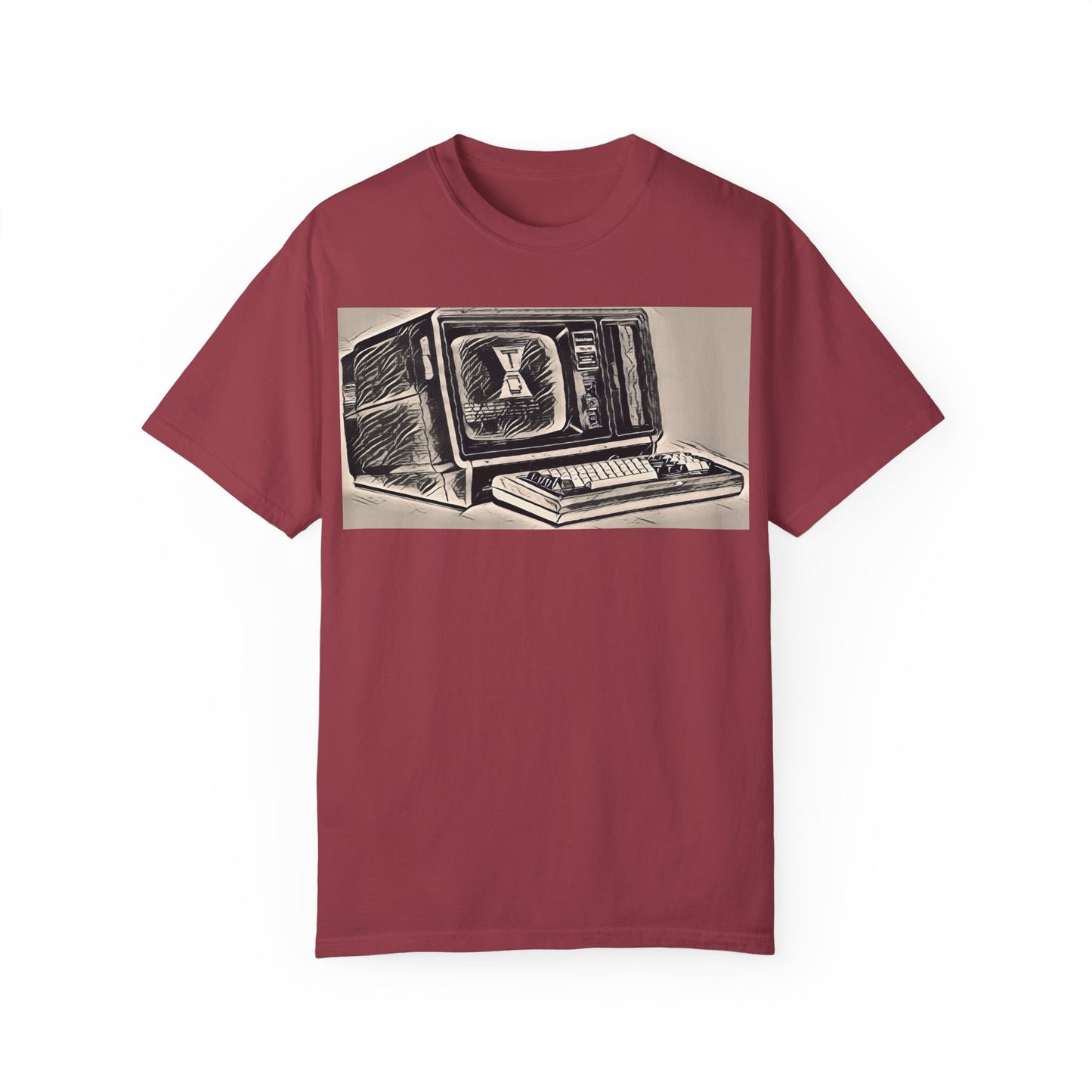 Classic Business Machine With Floppy Disk Bay T-Shirt - Ink Art Monochrome