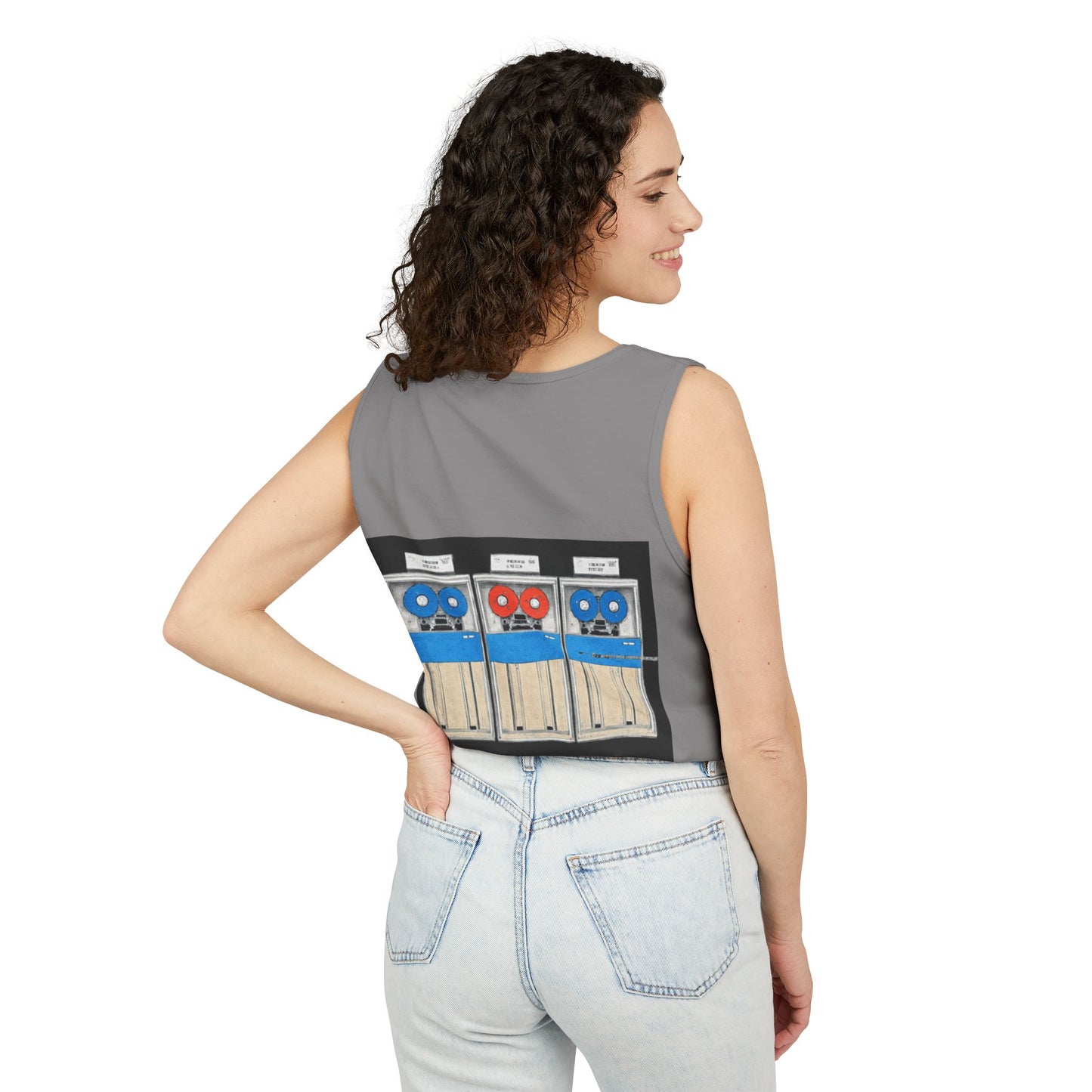 Mainframe Inspired Tank Top | Unisex Retro Graphic Tee for Tech Lovers, Summer Fashion, Gift for Nerds, Festival Wear, 80s Style
