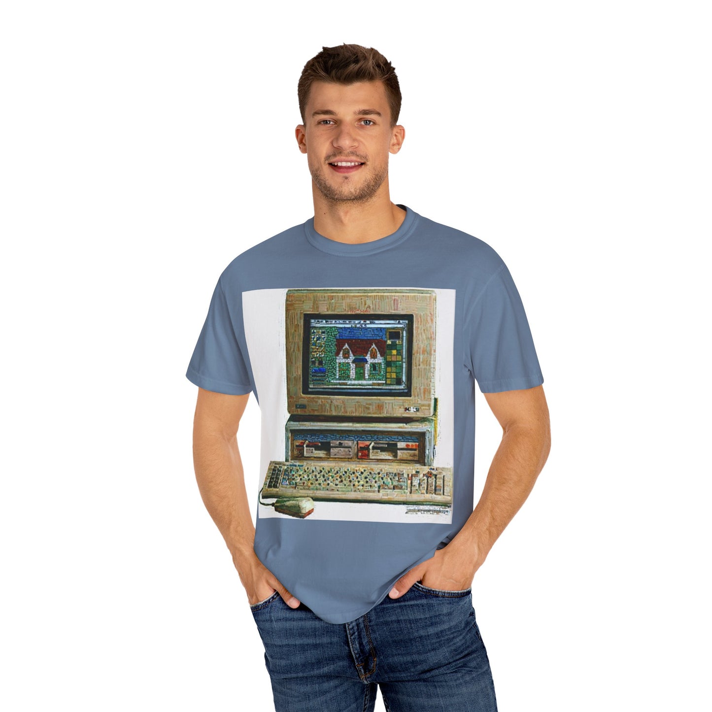 Classic business machine inspired T-Shirt | Oil Paint Art | Ideal for tech enthusiasts and collectors