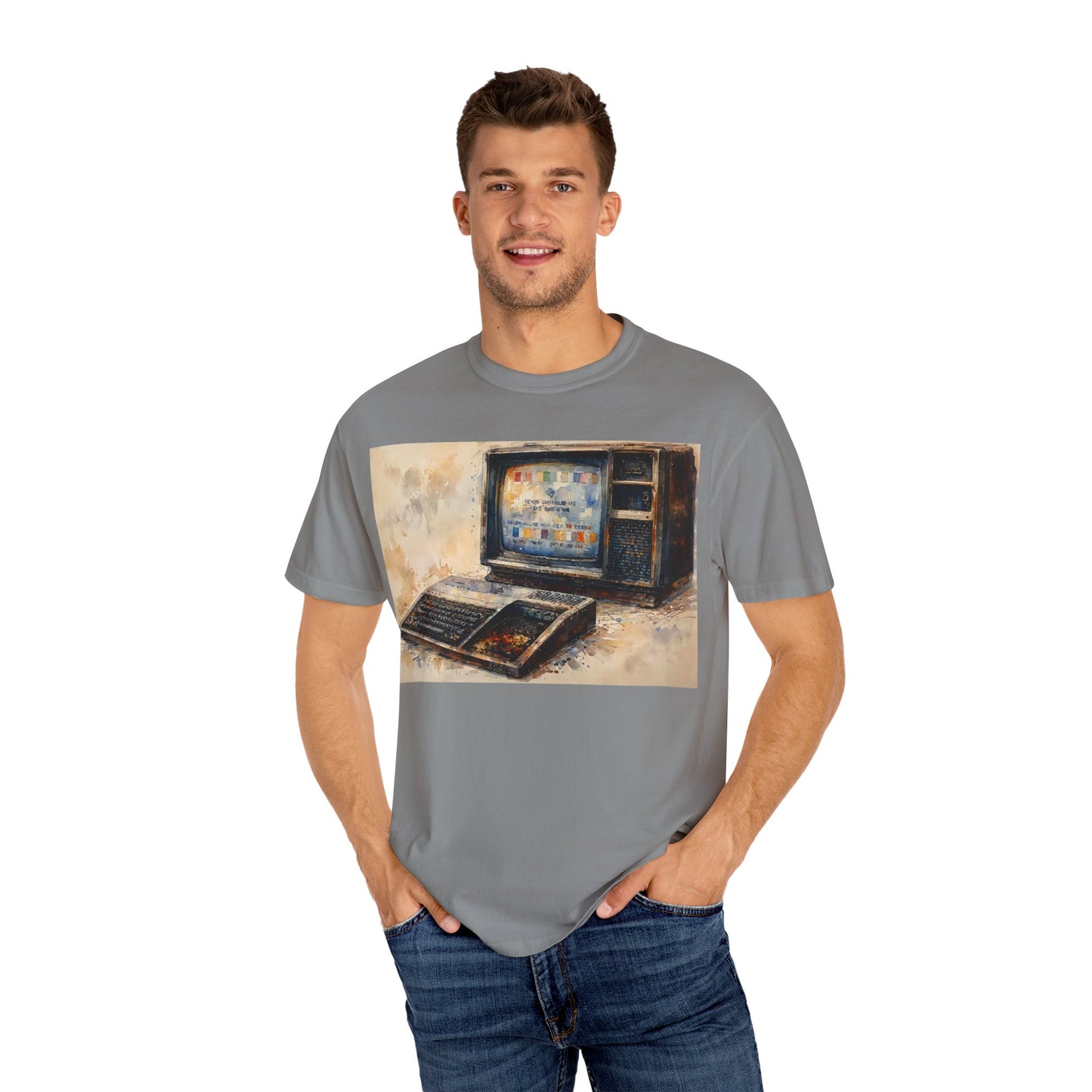 TI 99/4A Home Computer T-Shirt | Oil Art Color | Ideal for tech enthusiasts and collectors