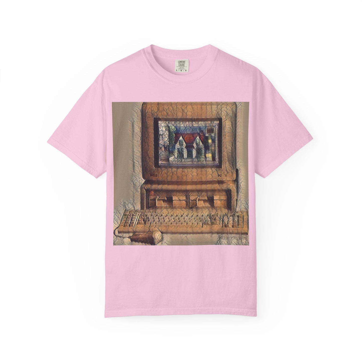 Classic business machine inspired T-Shirt | Faded Print Art | Ideal for tech enthusiasts and collectors