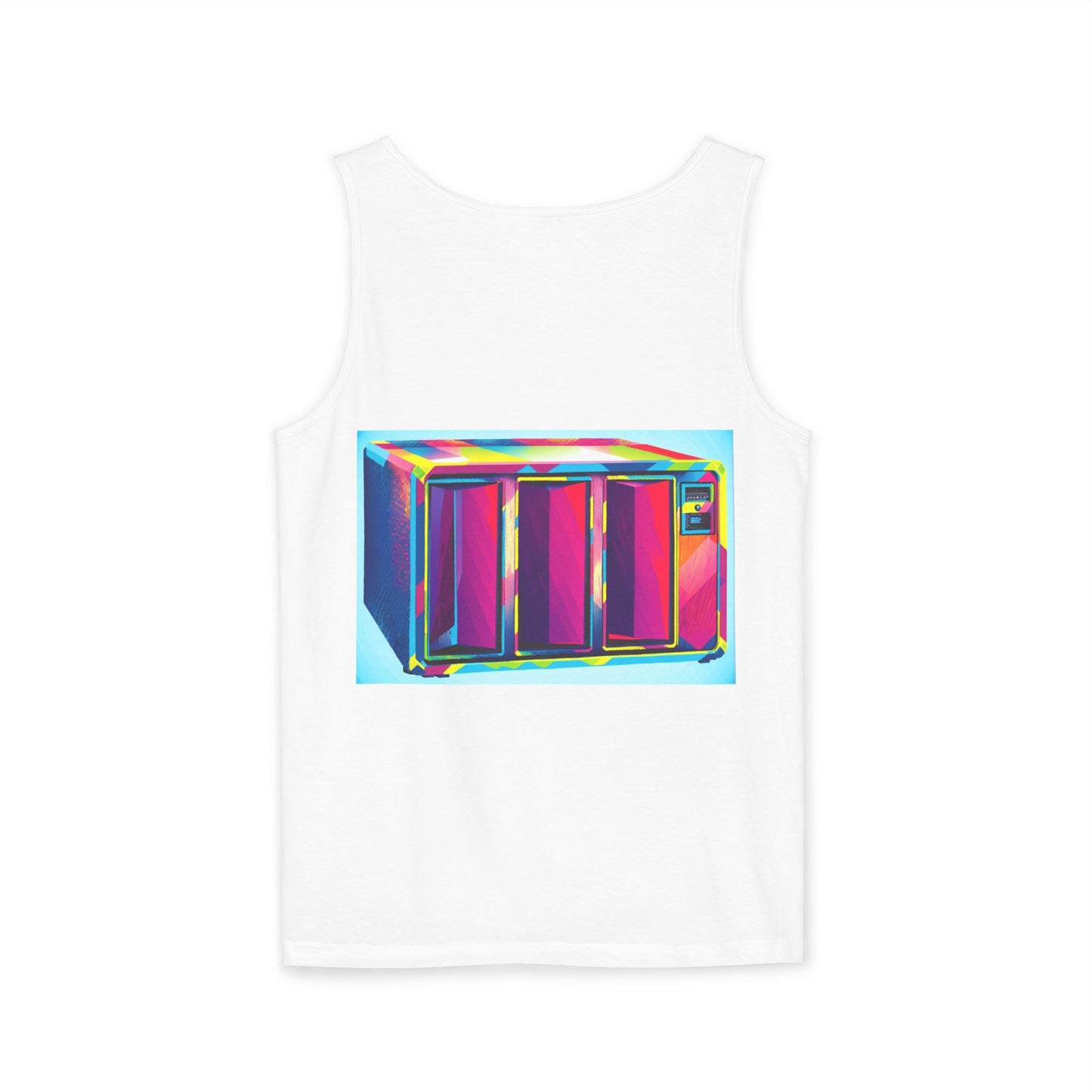Business Machine Tank Top | Unisex Retro Graphic Tee for Tech Lovers, Summer Fashion, Gift for Nerds, Festival Wear, 80s Style