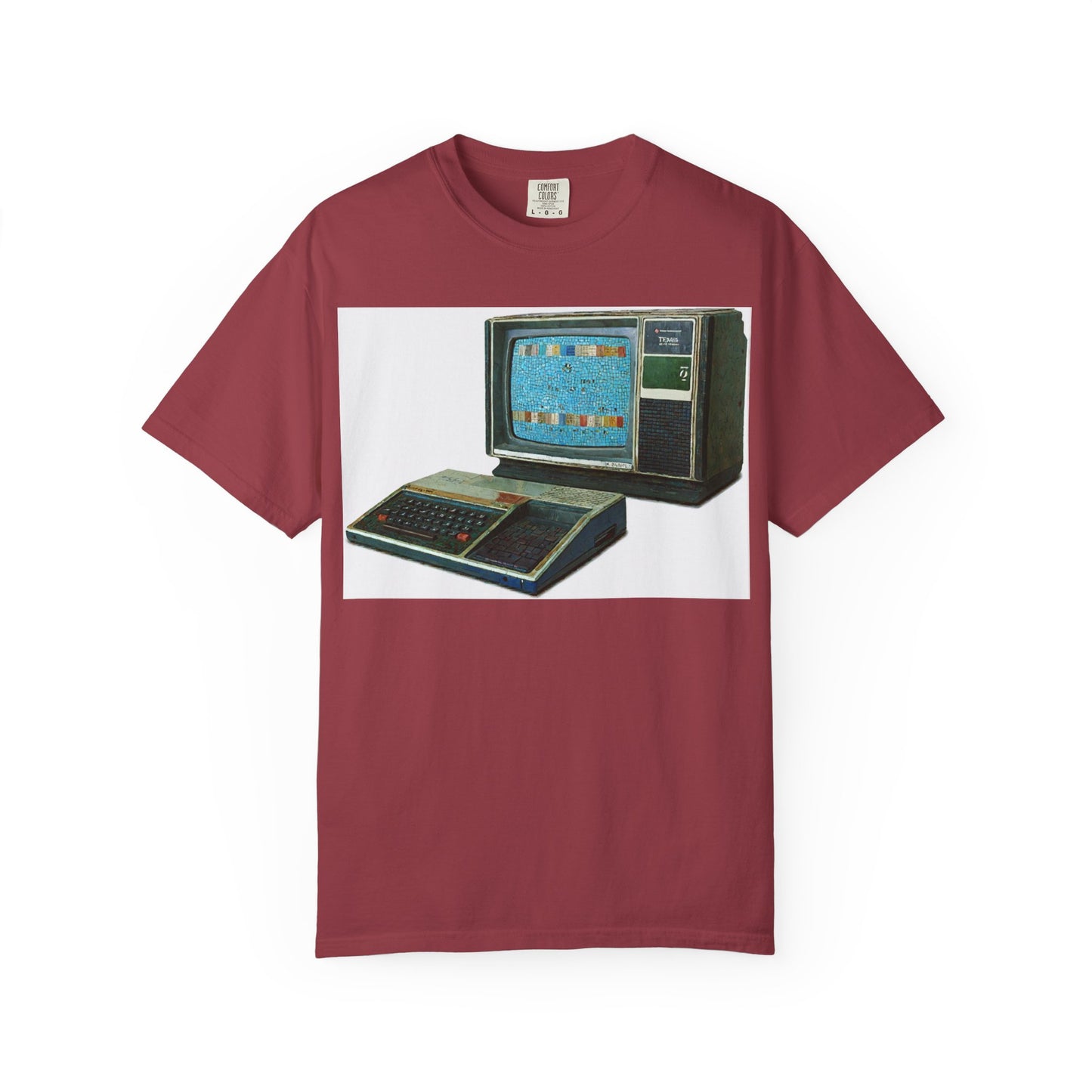 TI 99/4A Home Computer T-Shirt | Mosaic Art Color | Ideal for tech enthusiasts and collectors