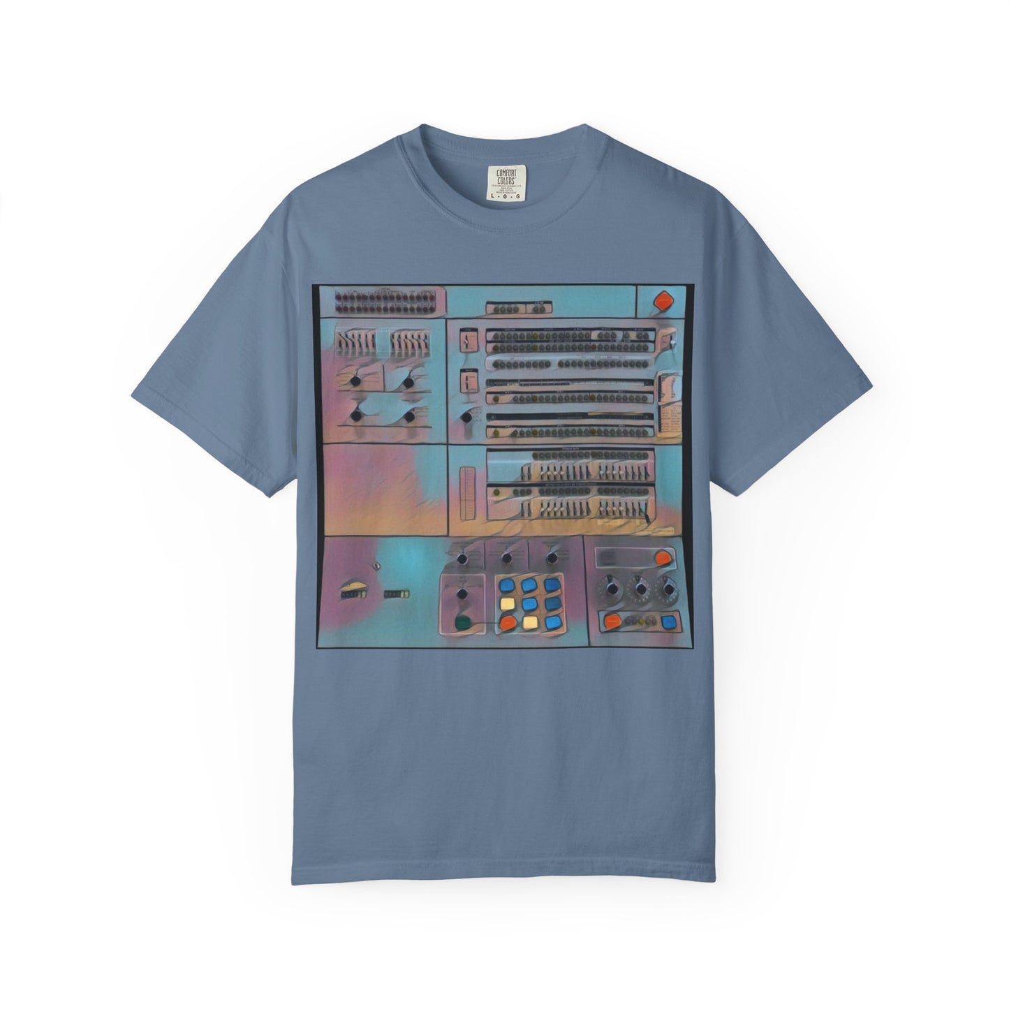 Classic Mainframe Computer Control Panel T-Shirt - Print Art Color