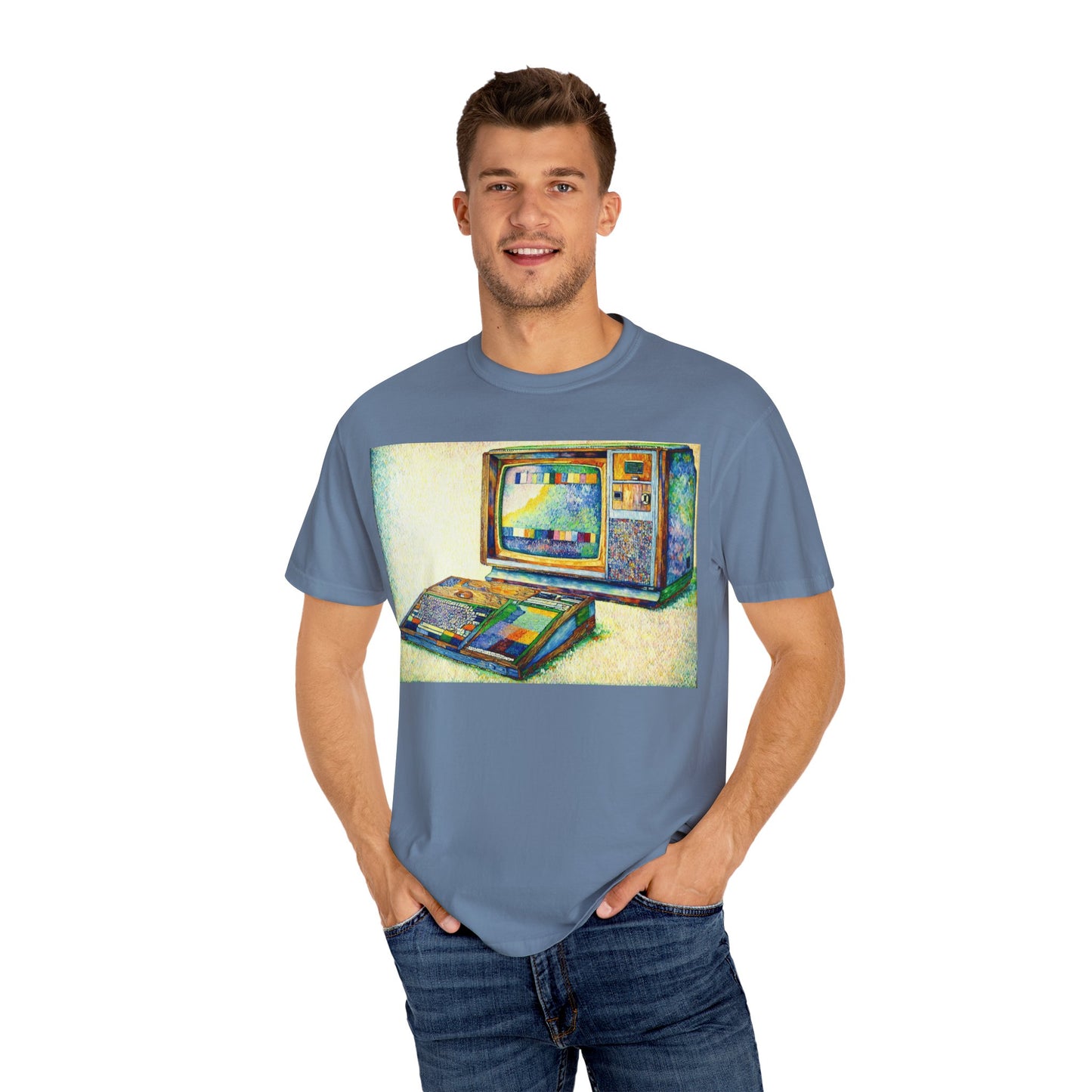 TI 99/4A Home Computer T-Shirt | Pixel Art Color | Ideal for tech enthusiasts and collectors