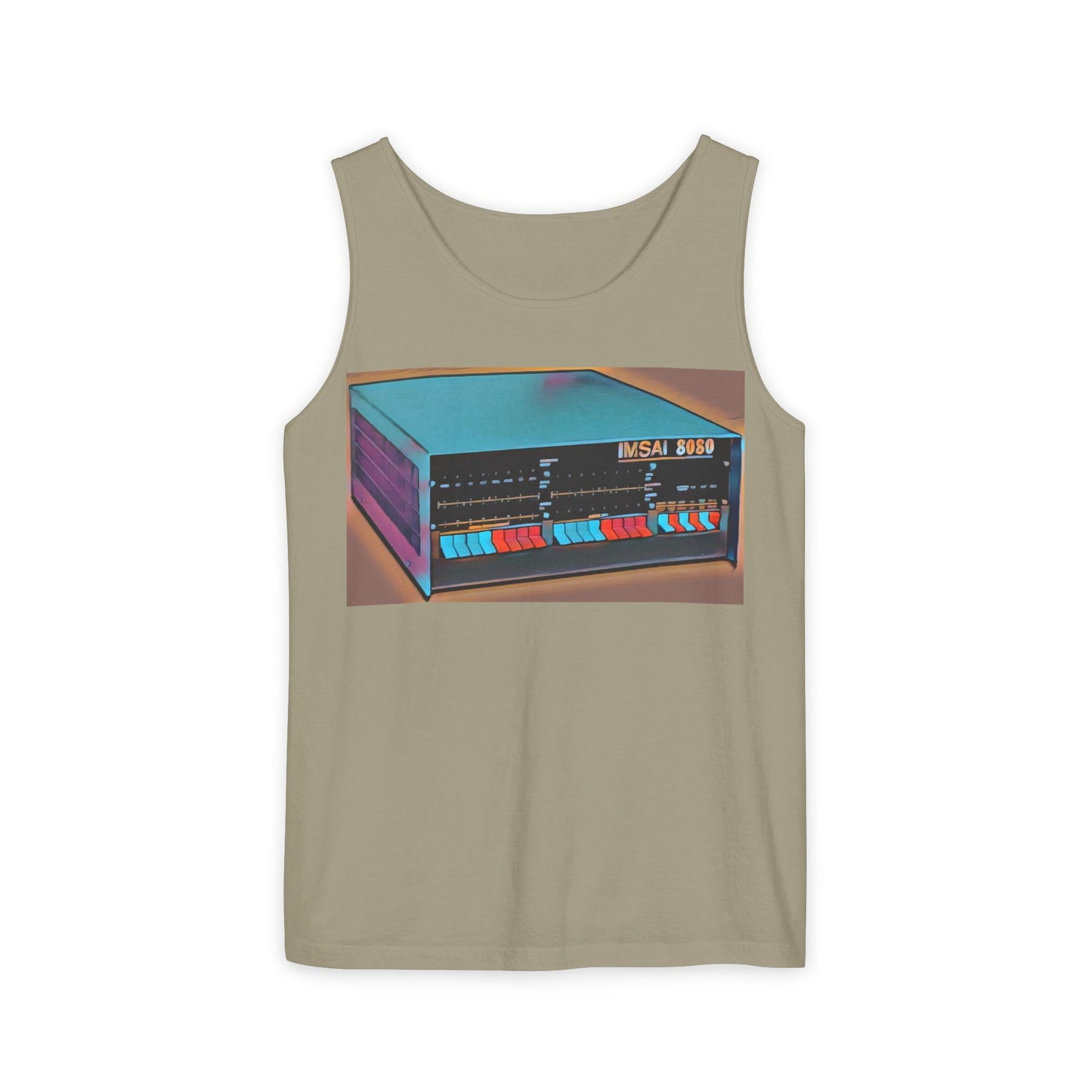IMSAI 8080 Inspired Tank Top | Unisex Retro Graphic Tee for Tech Lovers, Summer Fashion, Gift for Nerds, Festival Wear, 80s Style