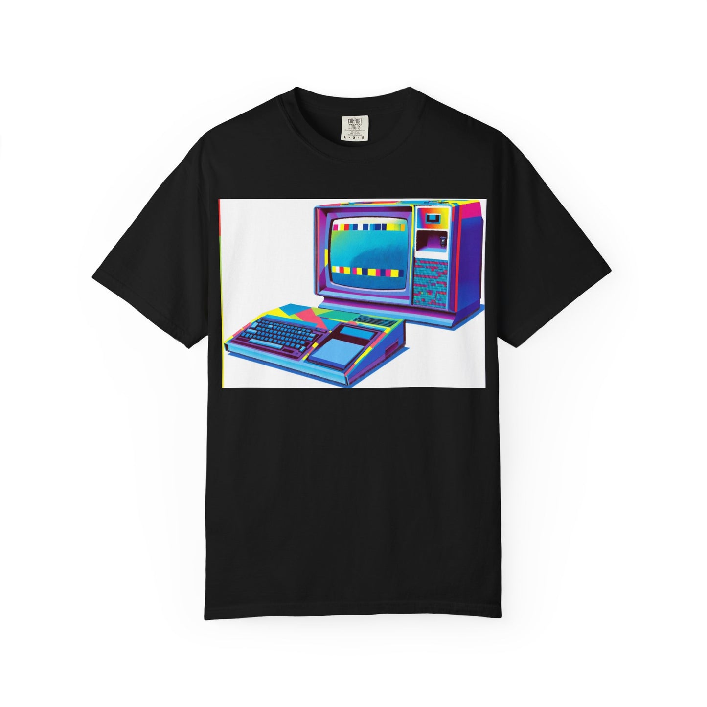 TI 99/4A Home Computer T-Shirt | Multi Color Modern Art | Ideal for tech enthusiasts and collectors
