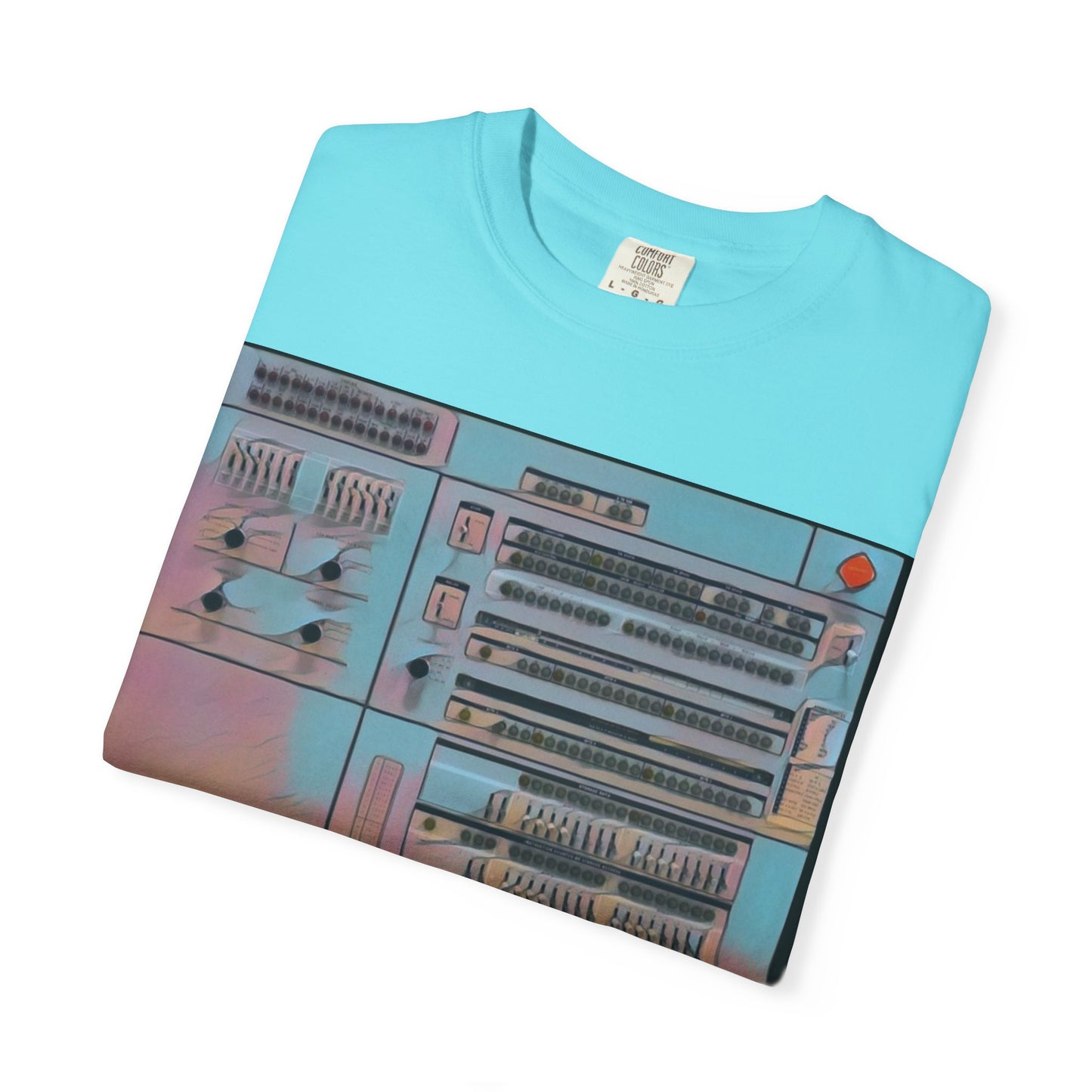 Classic Mainframe Computer Control Panel T-Shirt - Print Art Color