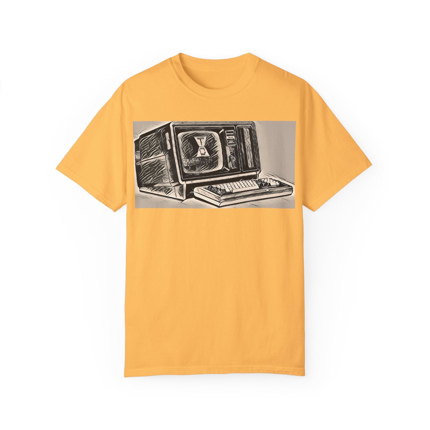 Classic Business Machine With Floppy Disk Bay T-Shirt - Ink Art Monochrome