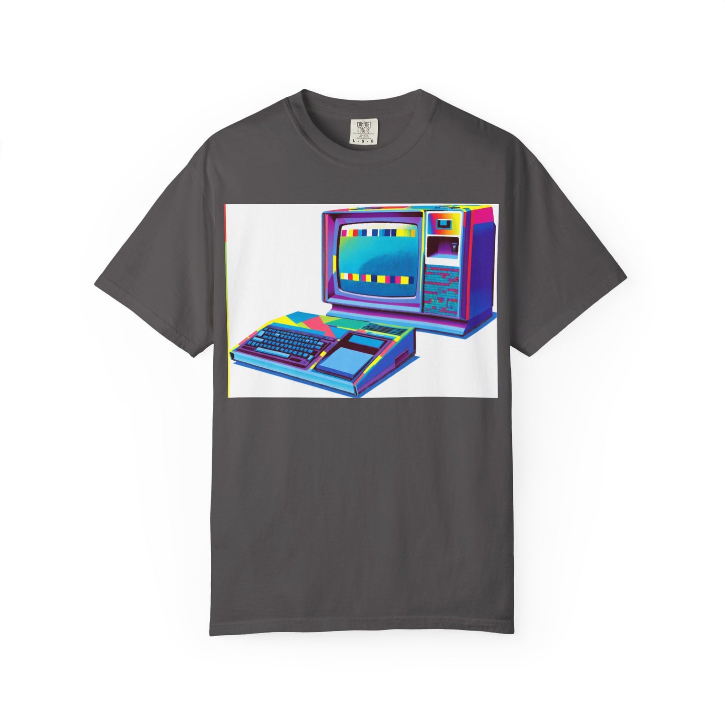 TI 99/4A Home Computer T-Shirt | Multi Color Modern Art | Ideal for tech enthusiasts and collectors