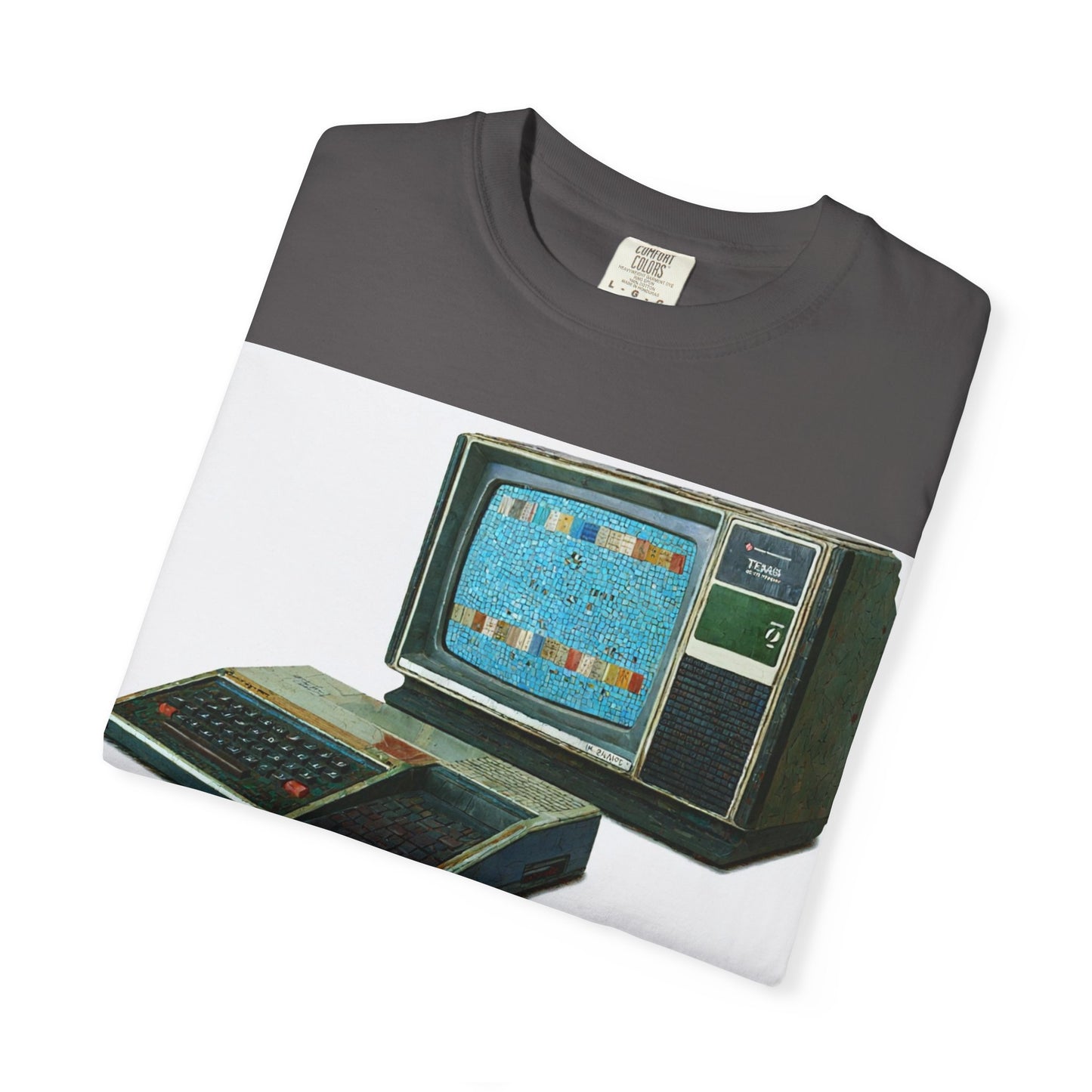 TI 99/4A Home Computer T-Shirt | Mosaic Art Color | Ideal for tech enthusiasts and collectors
