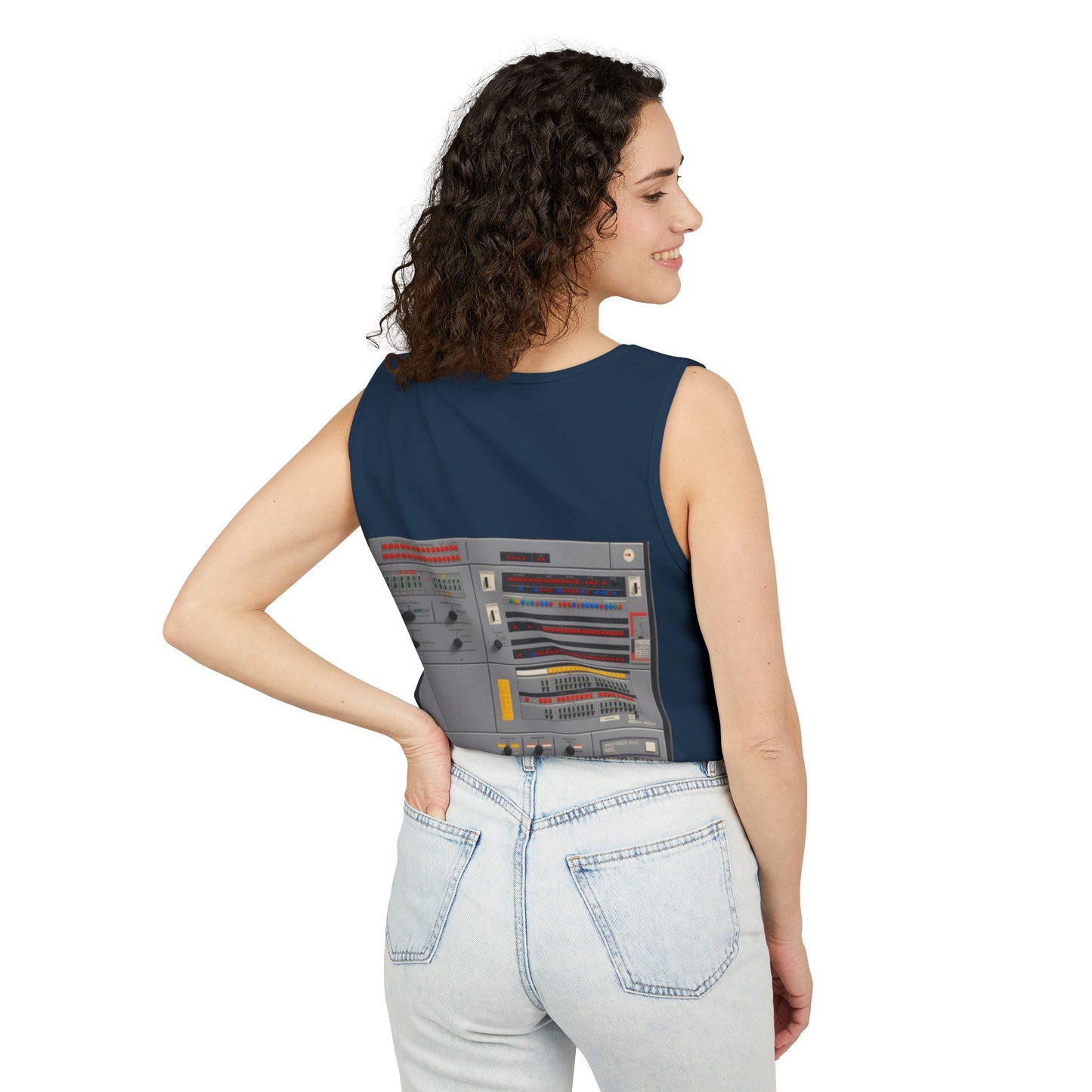 Mainframe Inspired #2 Tank Top | Unisex Retro Graphic Tee for Tech Lovers, Summer Fashion, Gift for Nerds, Festival Wear, 80s Style