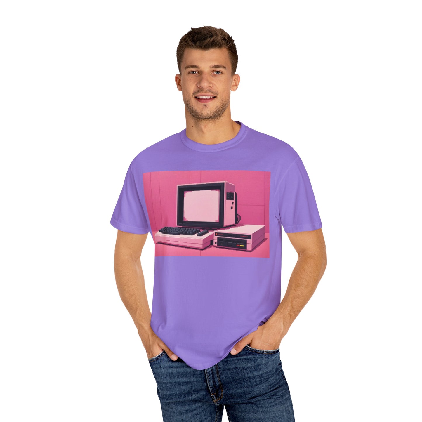 Classic 8 Bit Home Entertainment System T-Shirt | Pixel Art Color | Ideal for tech enthusiasts and collectors