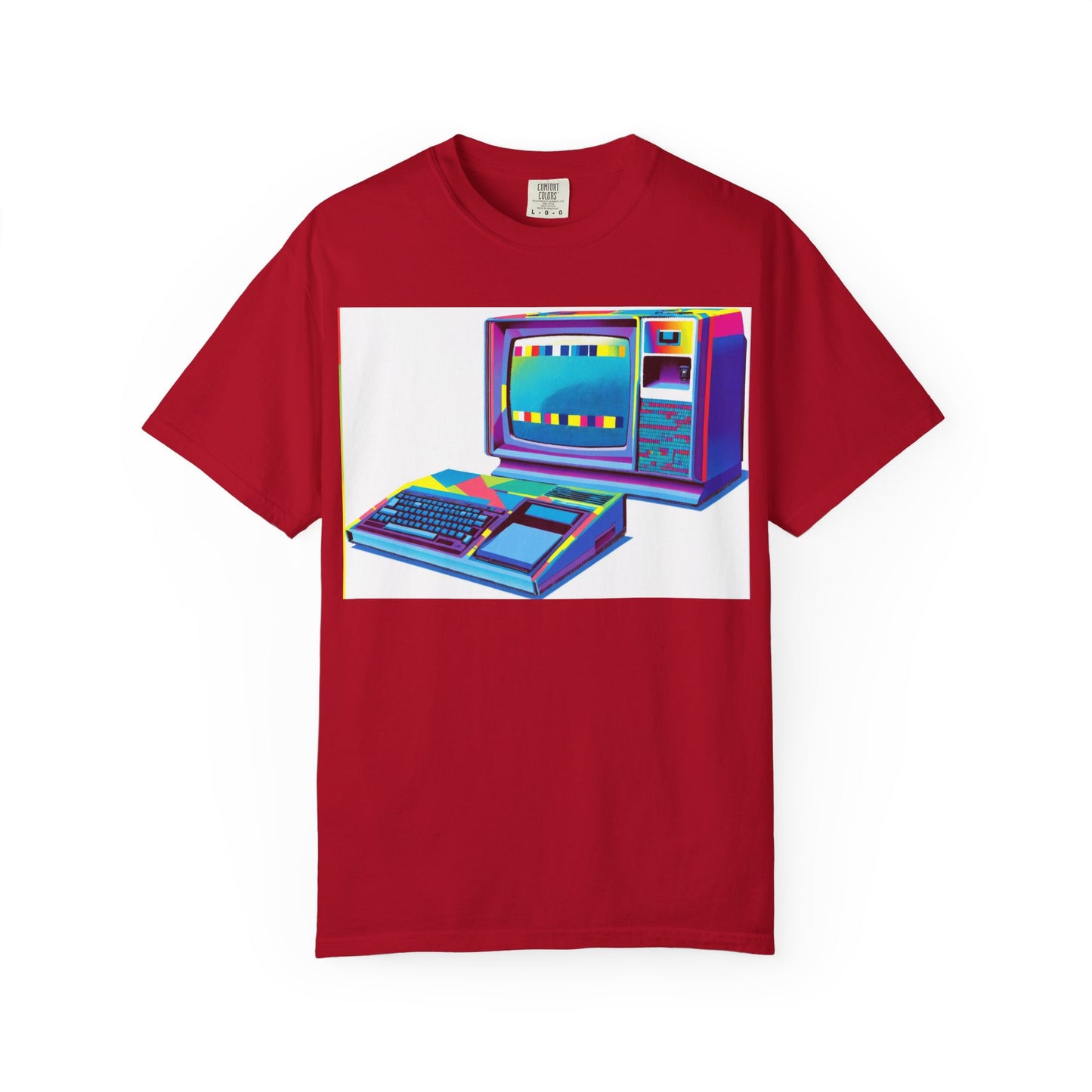 TI 99/4A Home Computer T-Shirt | Multi Color Modern Art | Ideal for tech enthusiasts and collectors