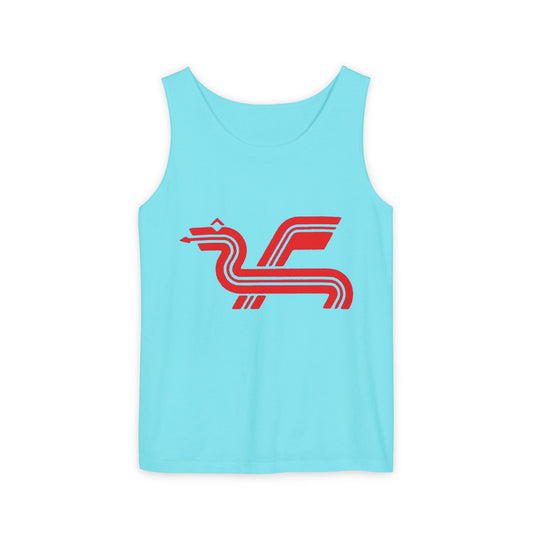 Classic 8 bit home computer inspired Tank Top | Monochrome Art | Unisex Retro Graphic Tee for Tech Lovers, Summer Fashion, Gift for Nerds, Festival Wear, 80s Style