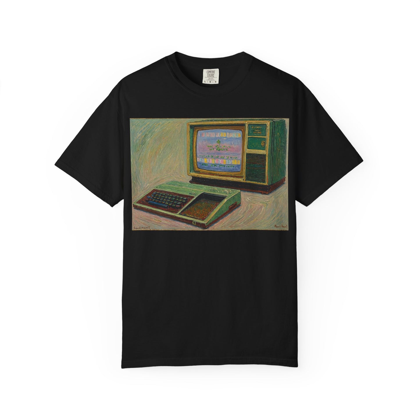 TI 99/4A Home Computer T-Shirt | Oil Art 2 | Ideal for tech enthusiasts and collectors